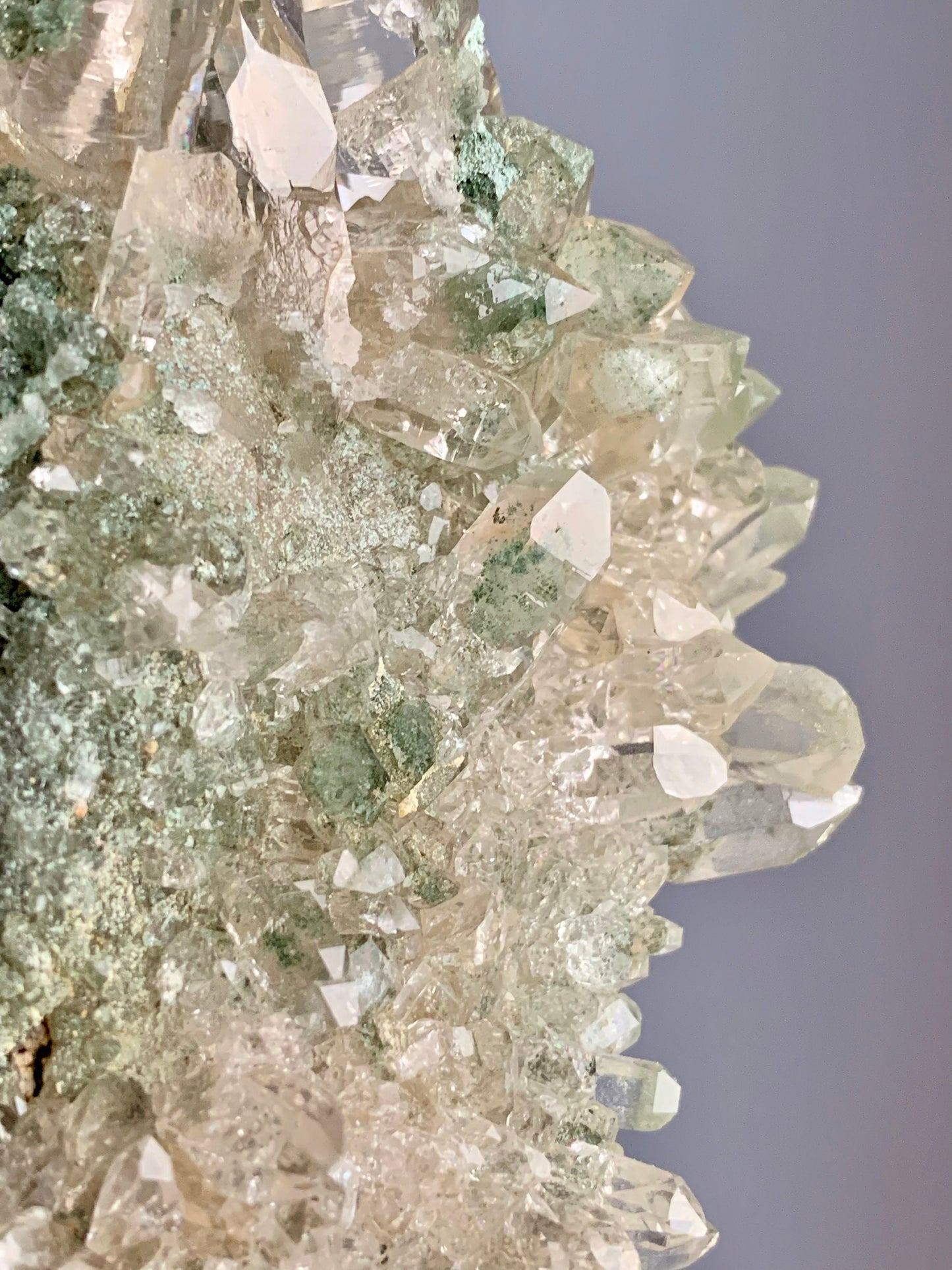 Champagne Himalayan Quartz with Chlorite, Anatase