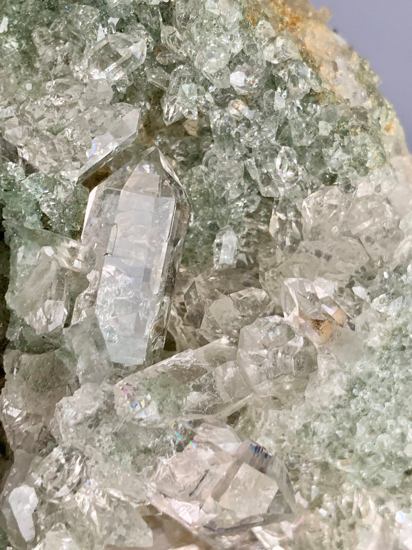 Champagne Himalayan Quartz with Chlorite, Anatase