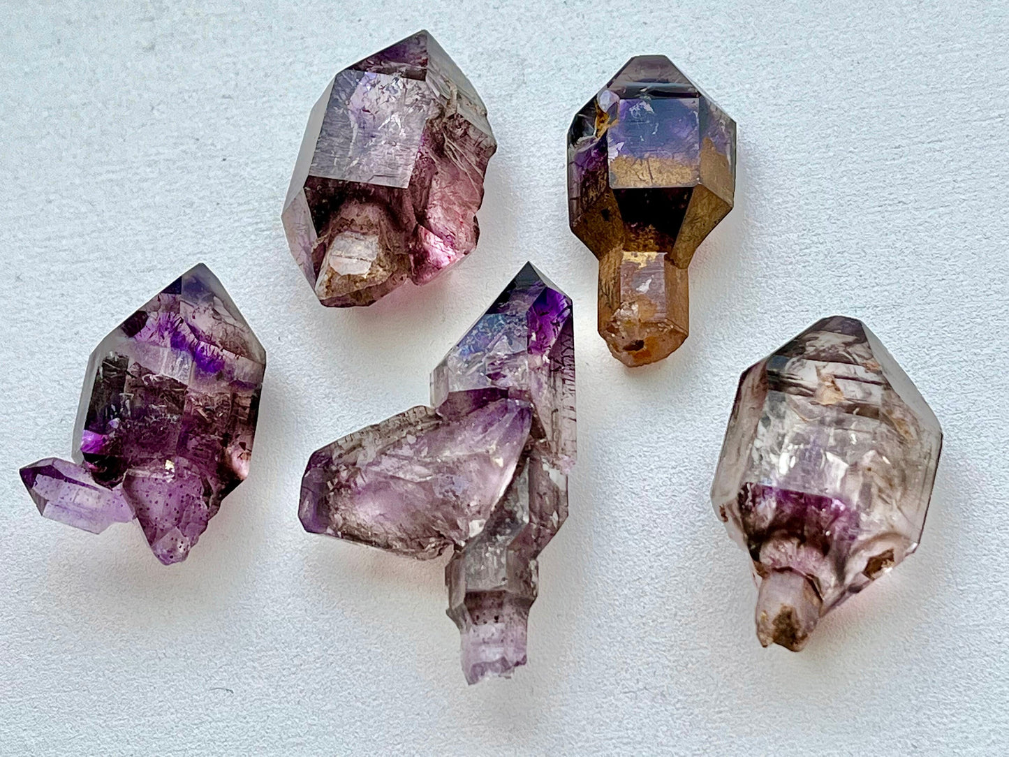 Chibuku Amethyst bundle  - dendritic, iron oxide, hematite needles, sceptre, mineral collections, special deals