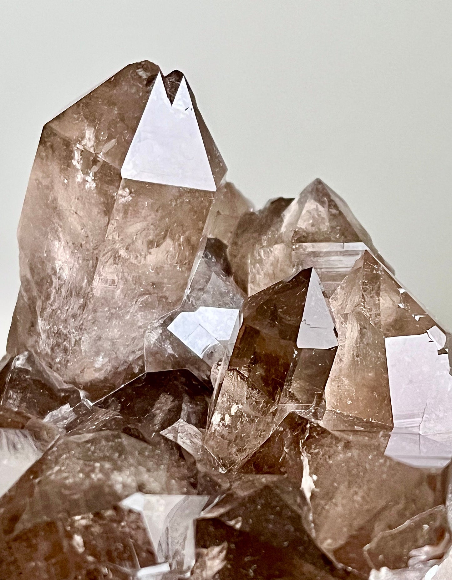 Alpine Smoky Quartz with Gwindel, Rainbows