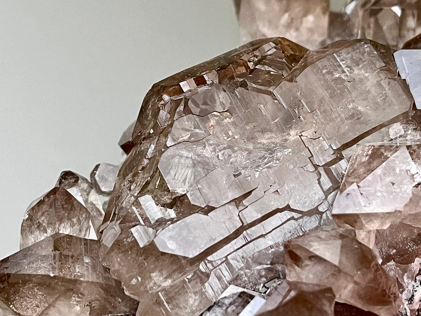 Alpine Smoky Quartz with Gwindel, Rainbows