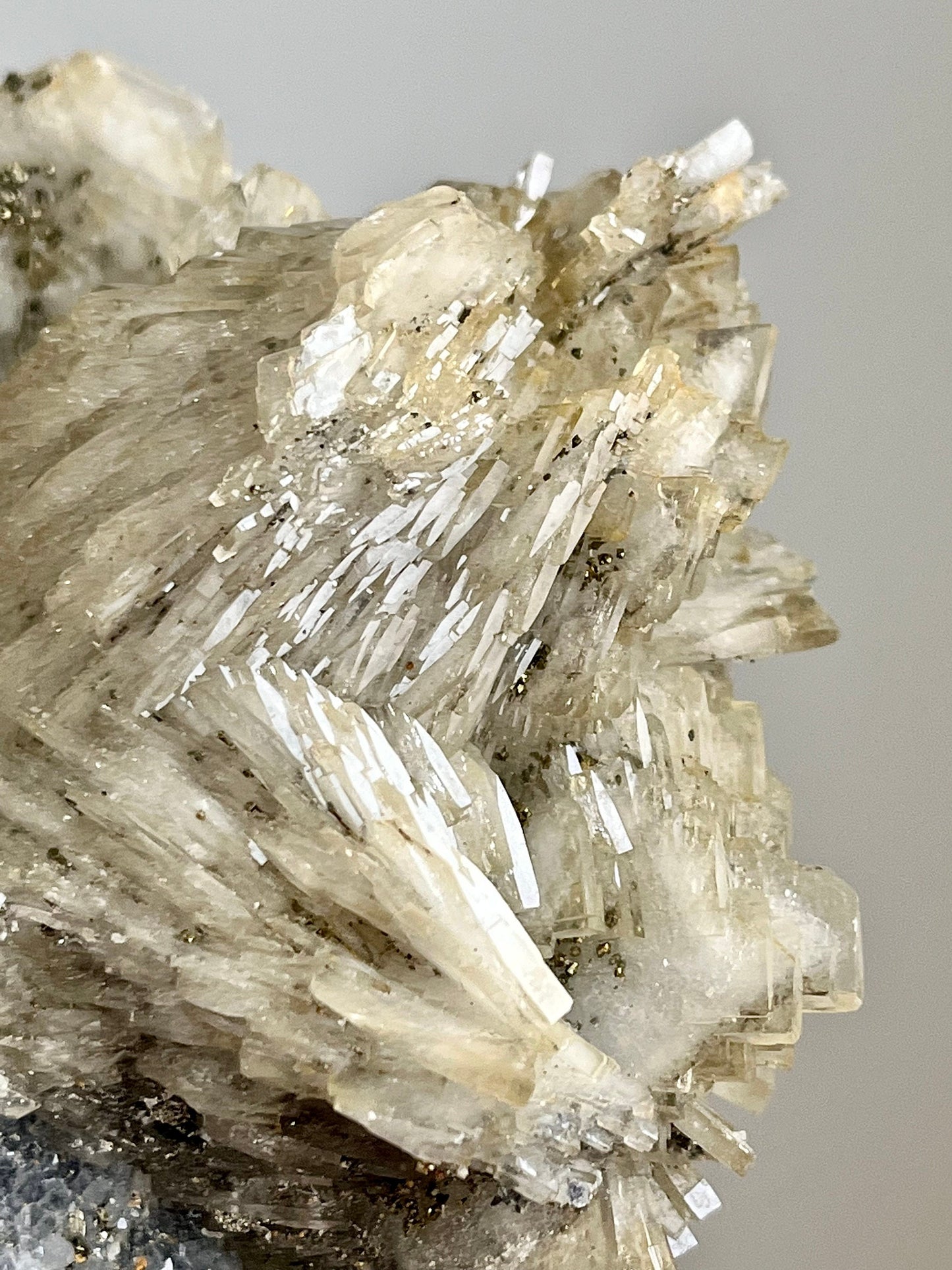 Barite with Pyrites and Quartz