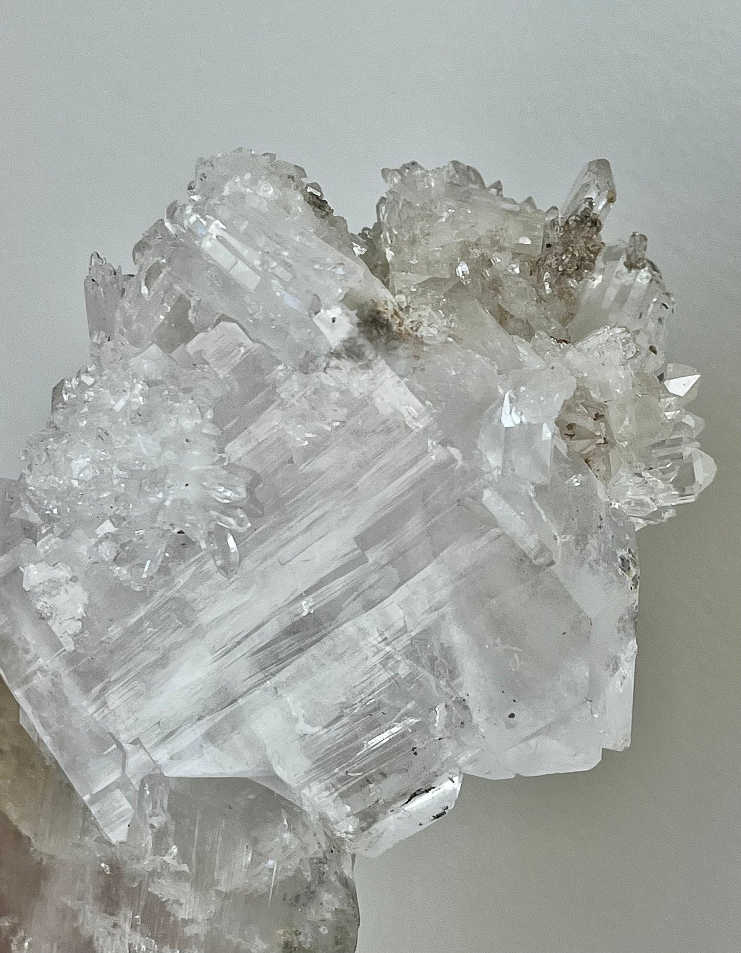 Large Faden Quartz with beautiful inclusions, rainbow flash