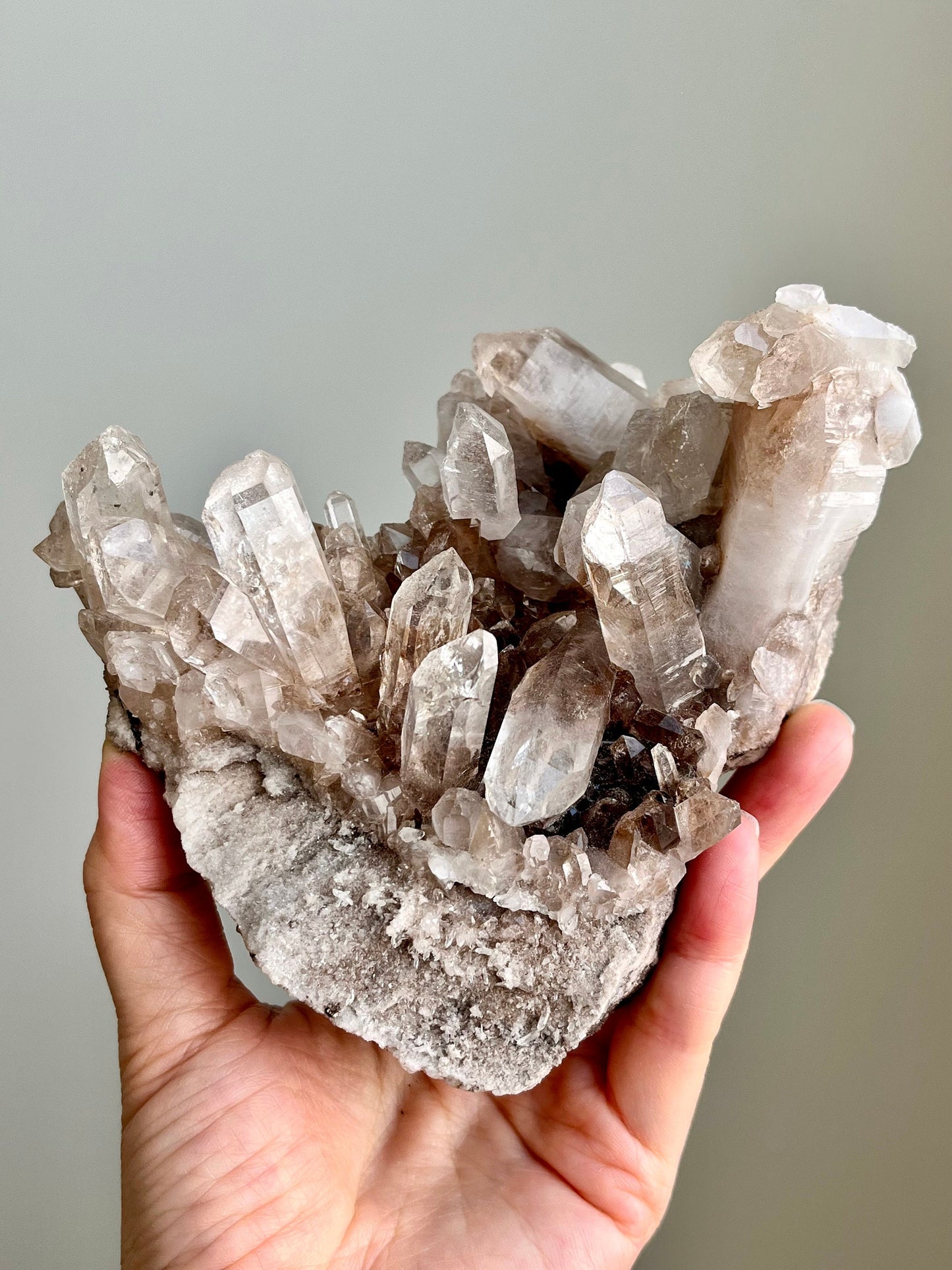 Himalayan/ Samadhi Quartz with Etched Facets