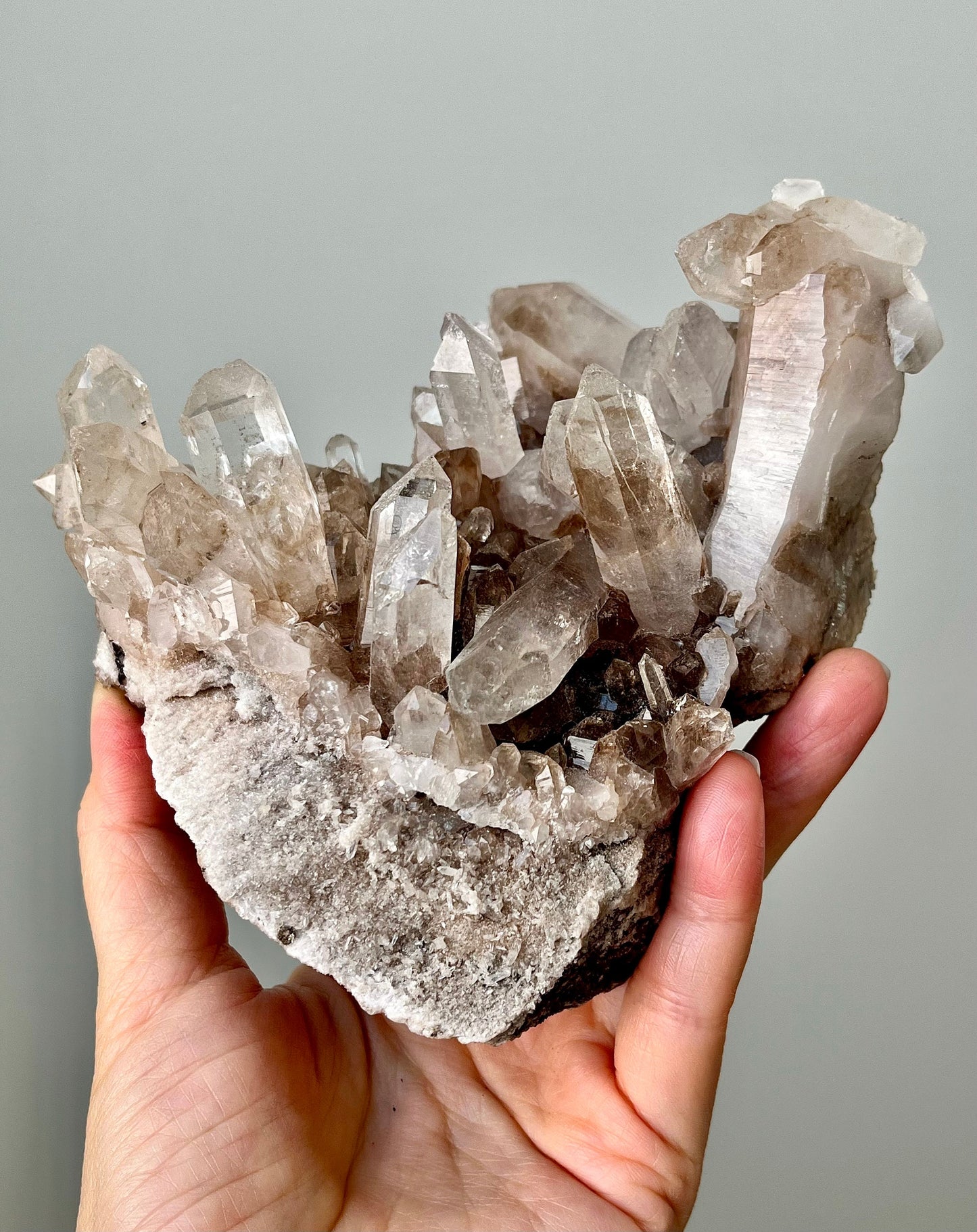 Himalayan/ Samadhi Quartz with Etched Facets