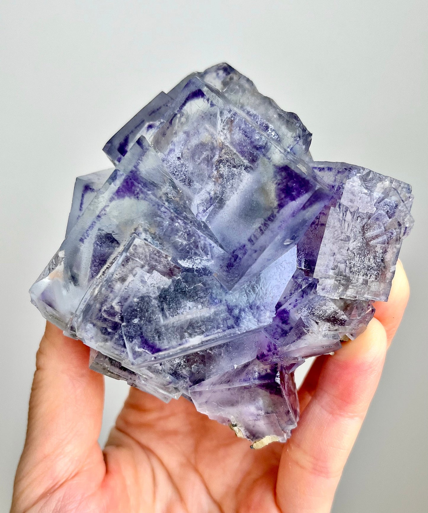 Glassy Fluorite with Multicolour Zoning & Inclusions
