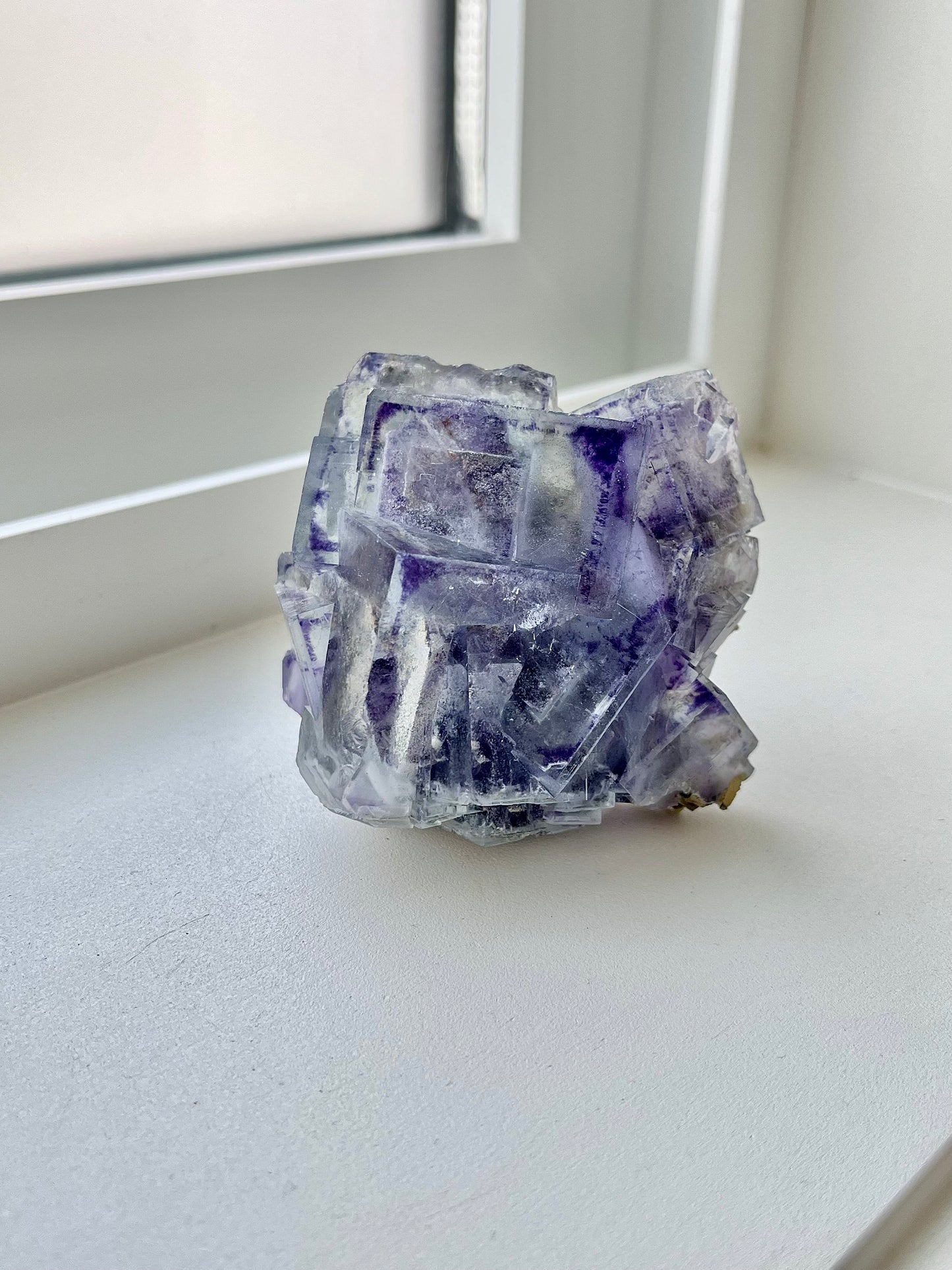 Glassy Fluorite with Multicolour Zoning & Inclusions