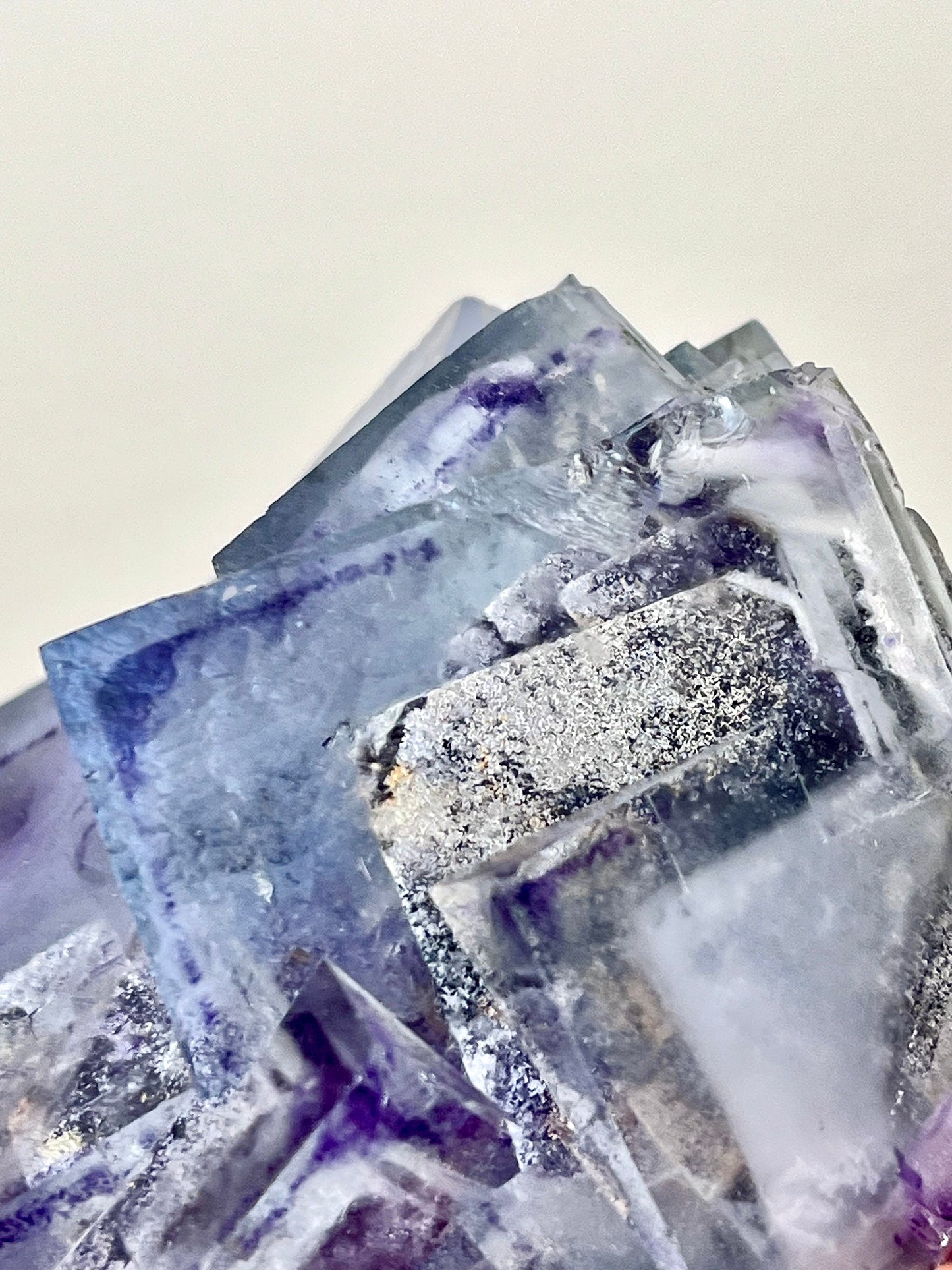 Glassy Fluorite with Multicolour Zoning & Inclusions