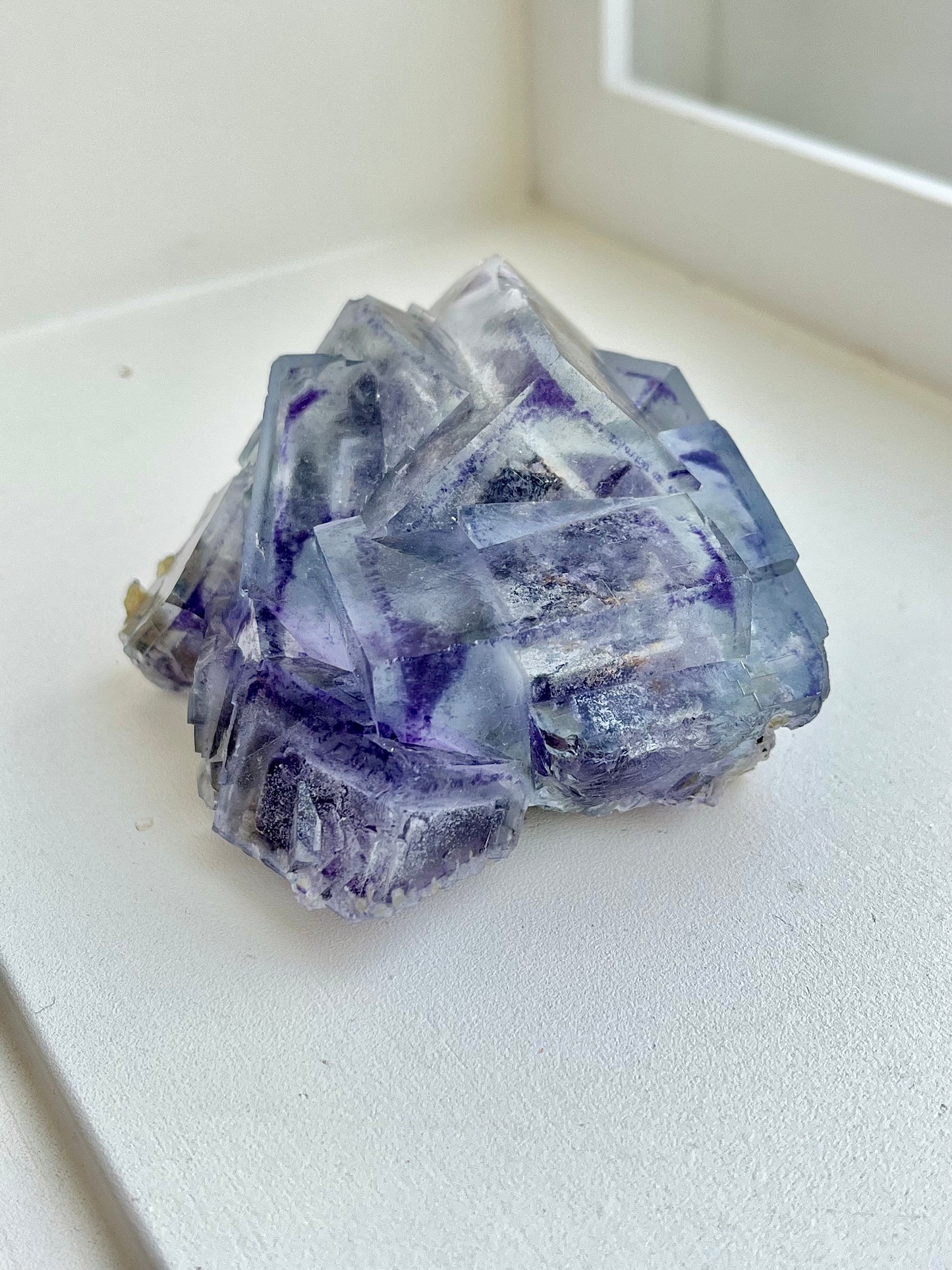 Glassy Fluorite with Multicolour Zoning & Inclusions