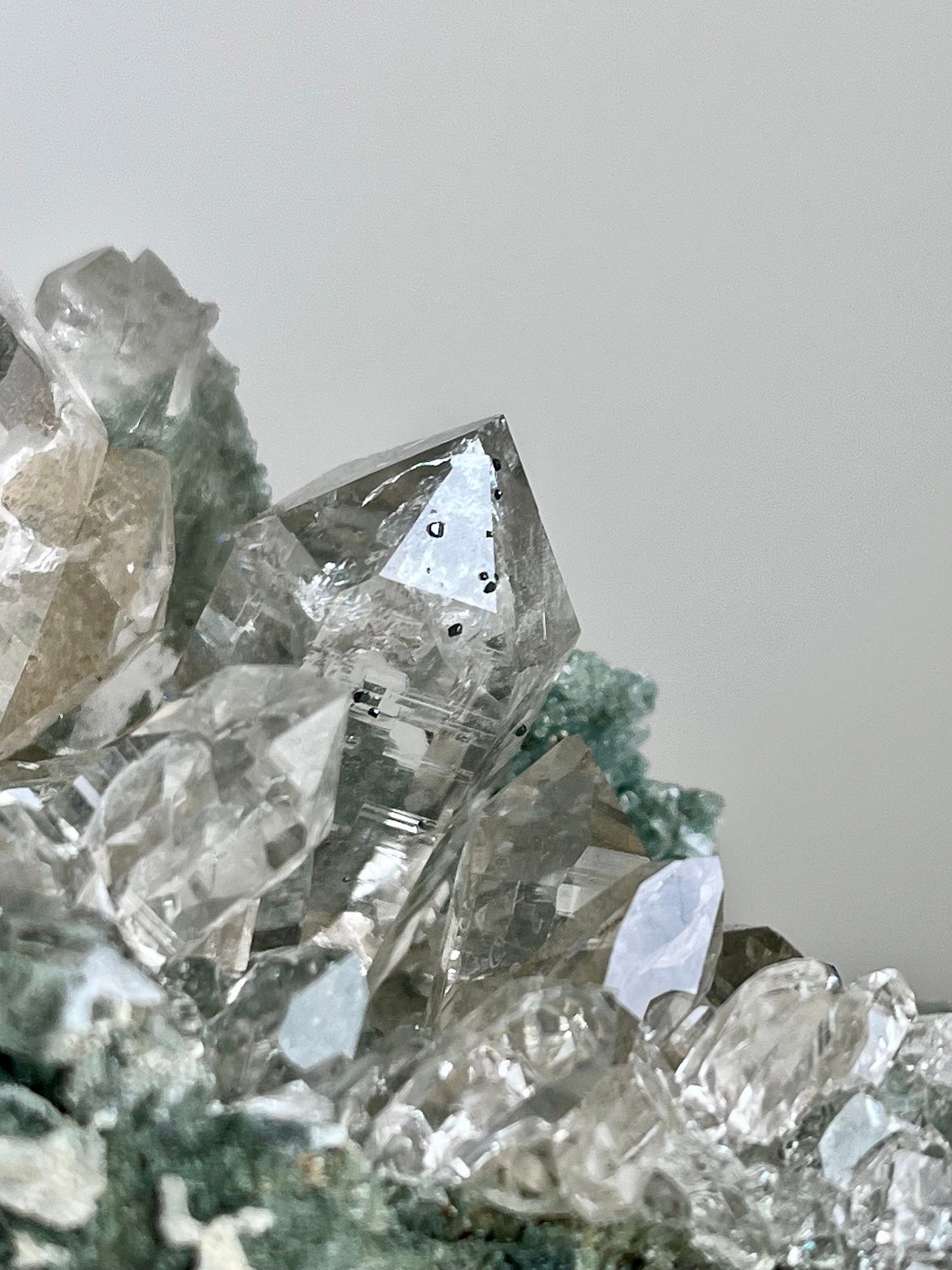 Champagne Himalayan Quartz with Chlorite, Anatase