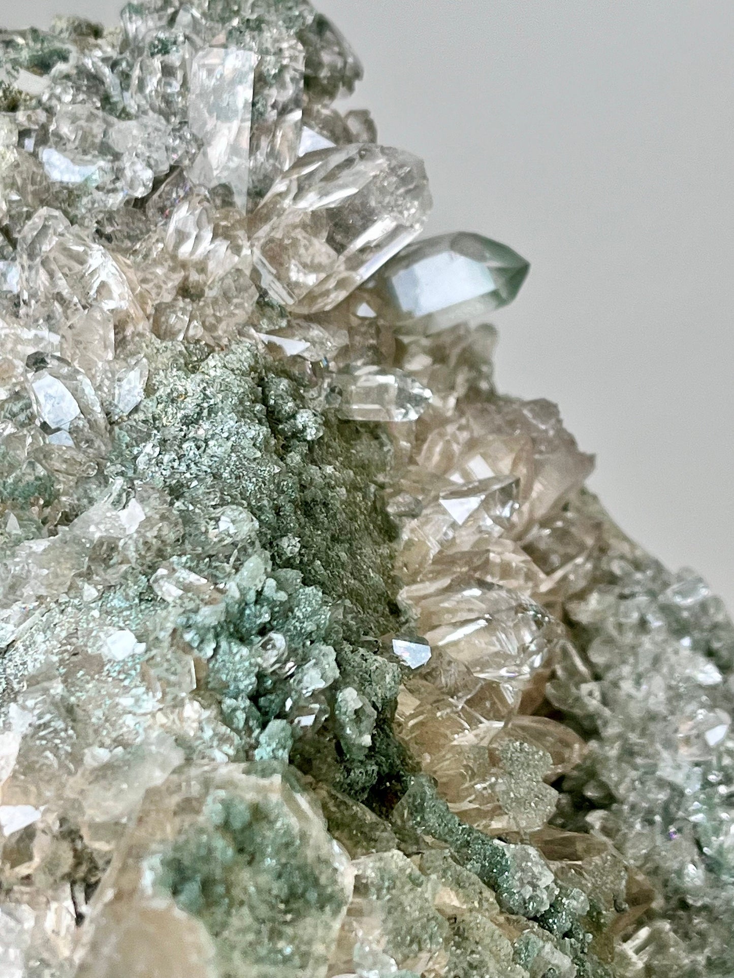 Champagne Himalayan Quartz with Chlorite, Anatase