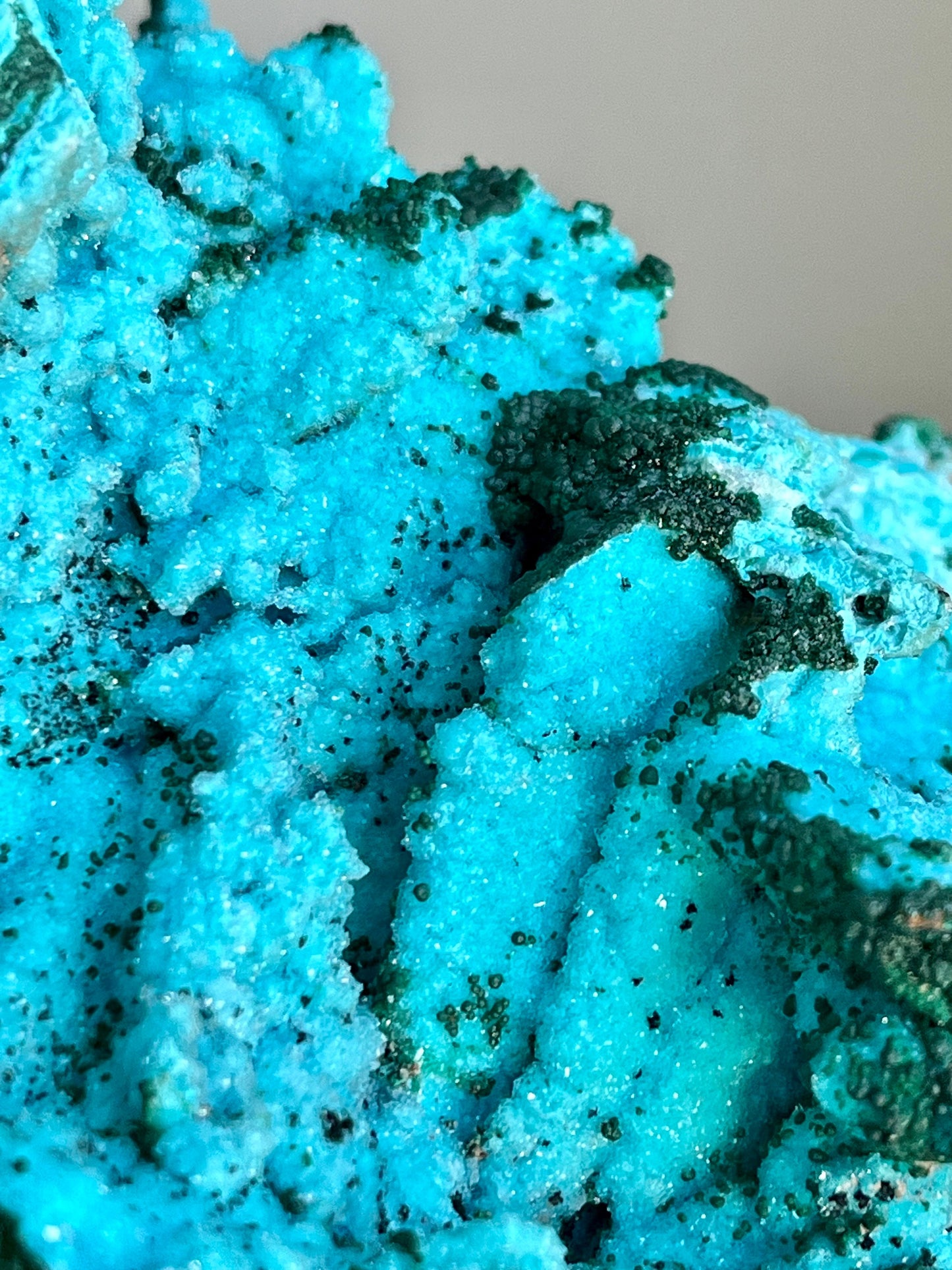 Druzy Chrysocolla Pseudomorph after Malachite