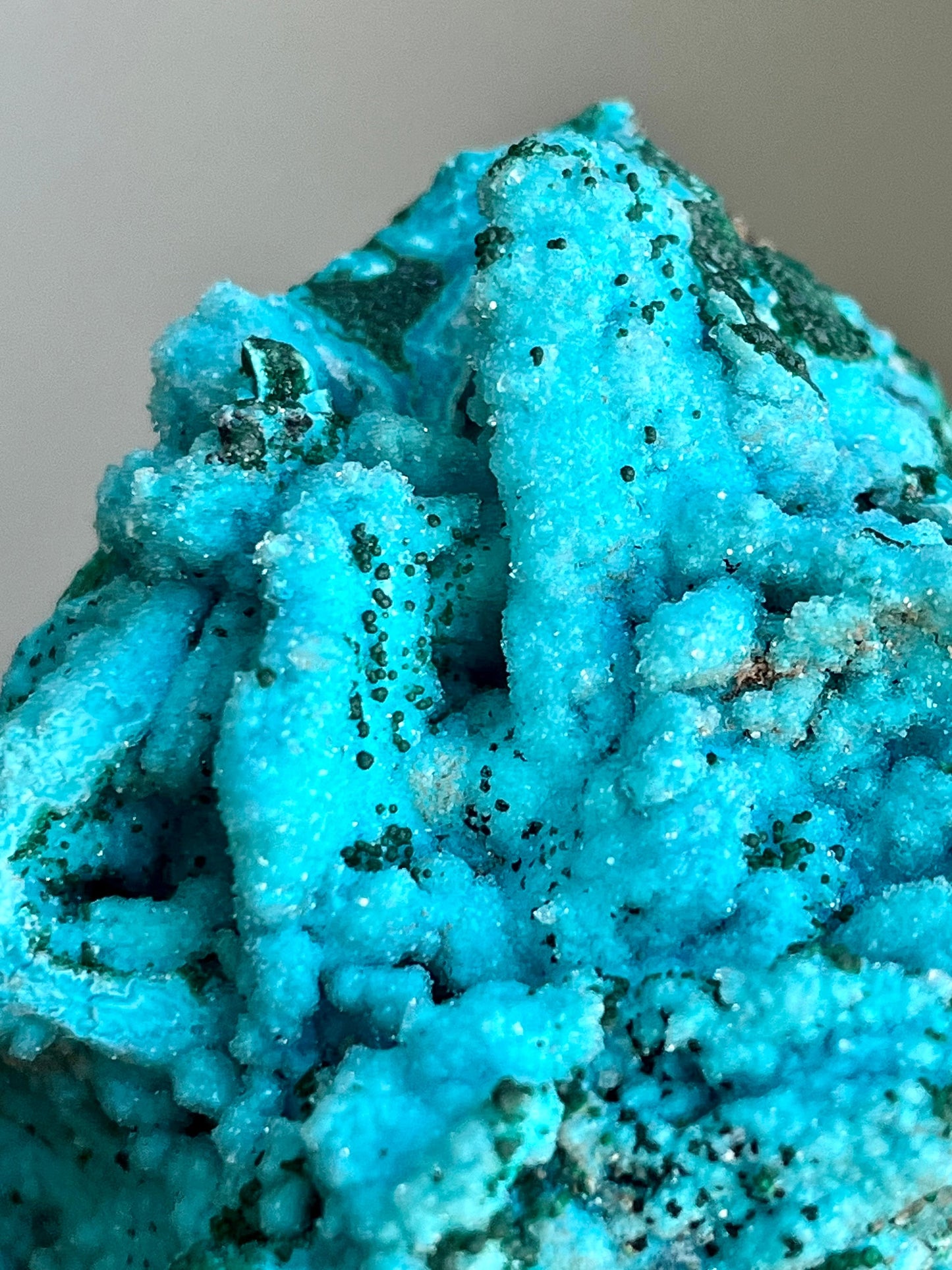 Druzy Chrysocolla Pseudomorph after Malachite