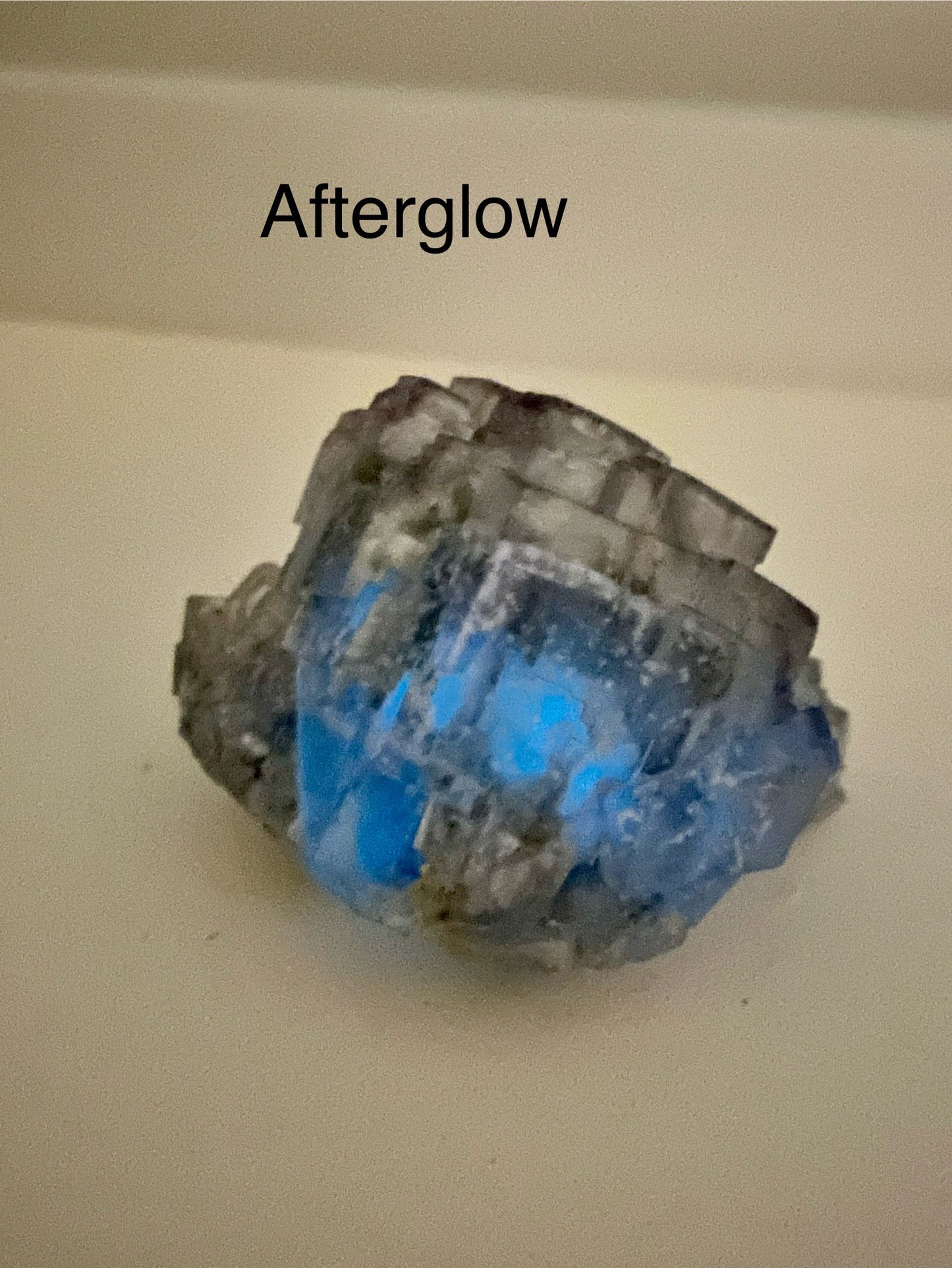 Glassy Fluorite with Phosphorescent inclusions, Calcite, & Quartz
