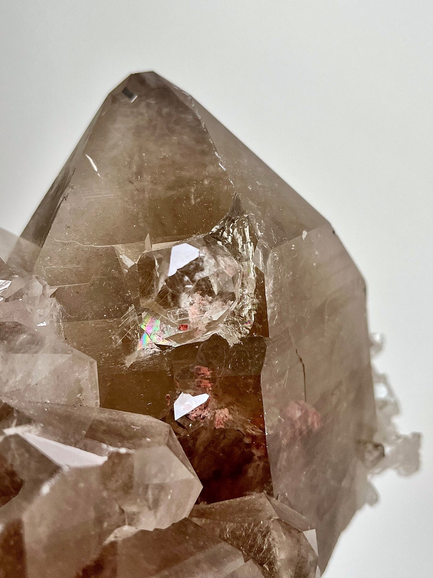 Rutilated Smoky Quartz Cluster with Record Keepers
