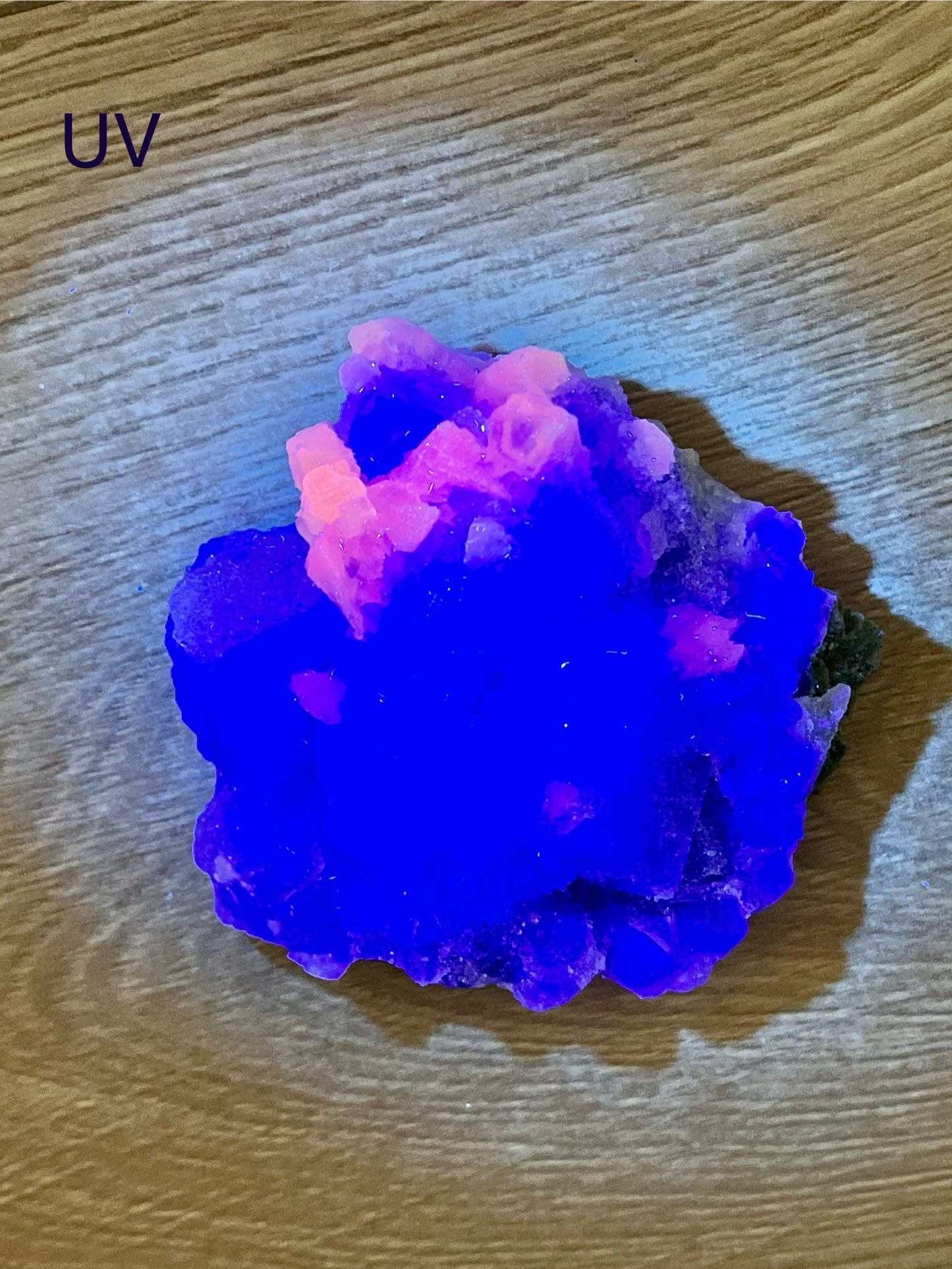 Druzy Teal-green Sugar Fluorite with Calcite