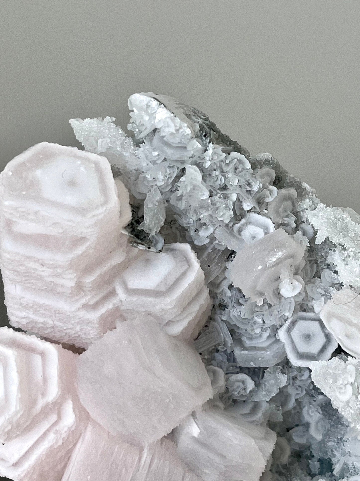 Fluorescent Pink Coin Calcite