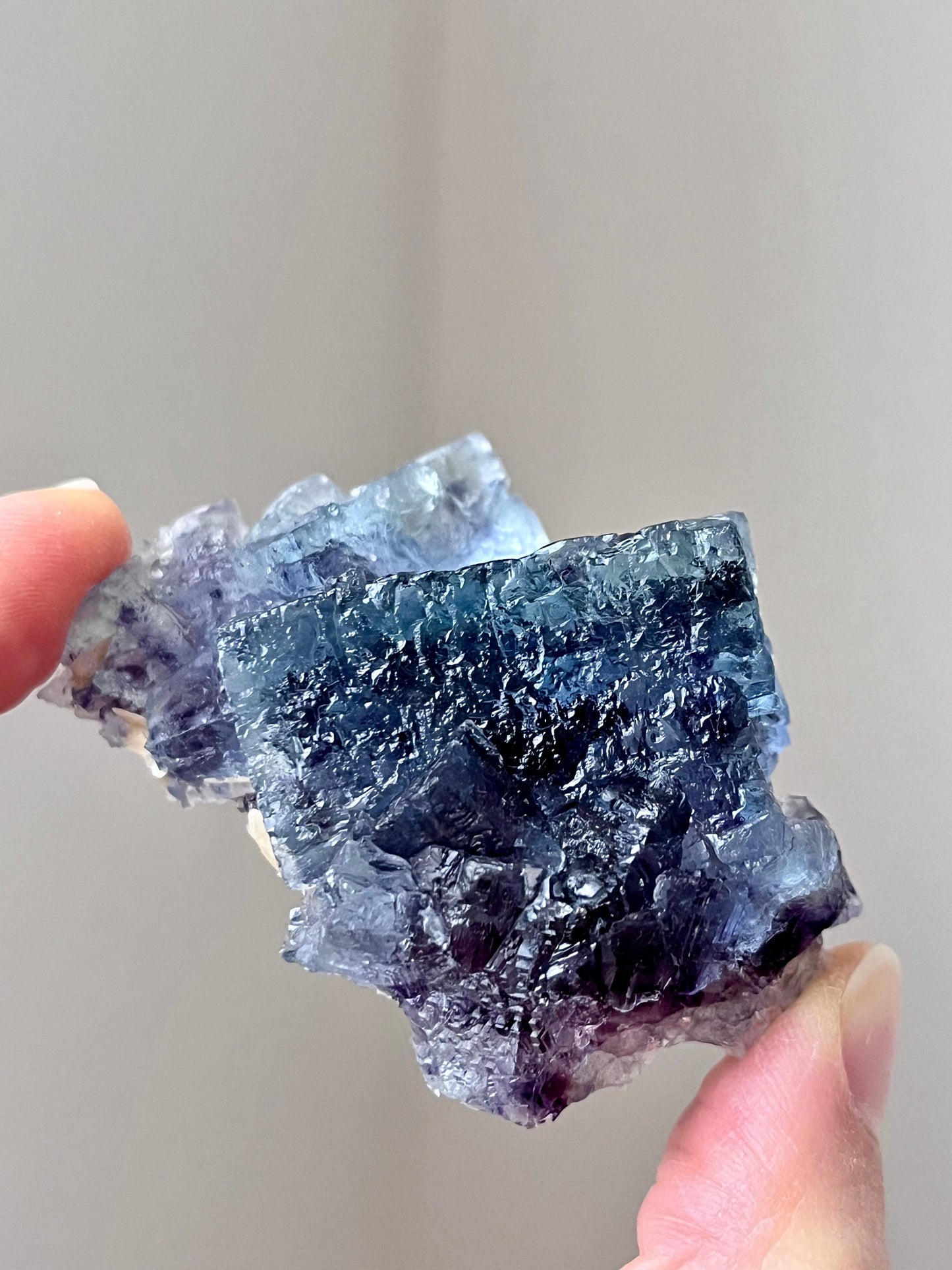 Hydrothermal Etched Blue Fluorite with Siderite, Pyrites, Quartz Crystals