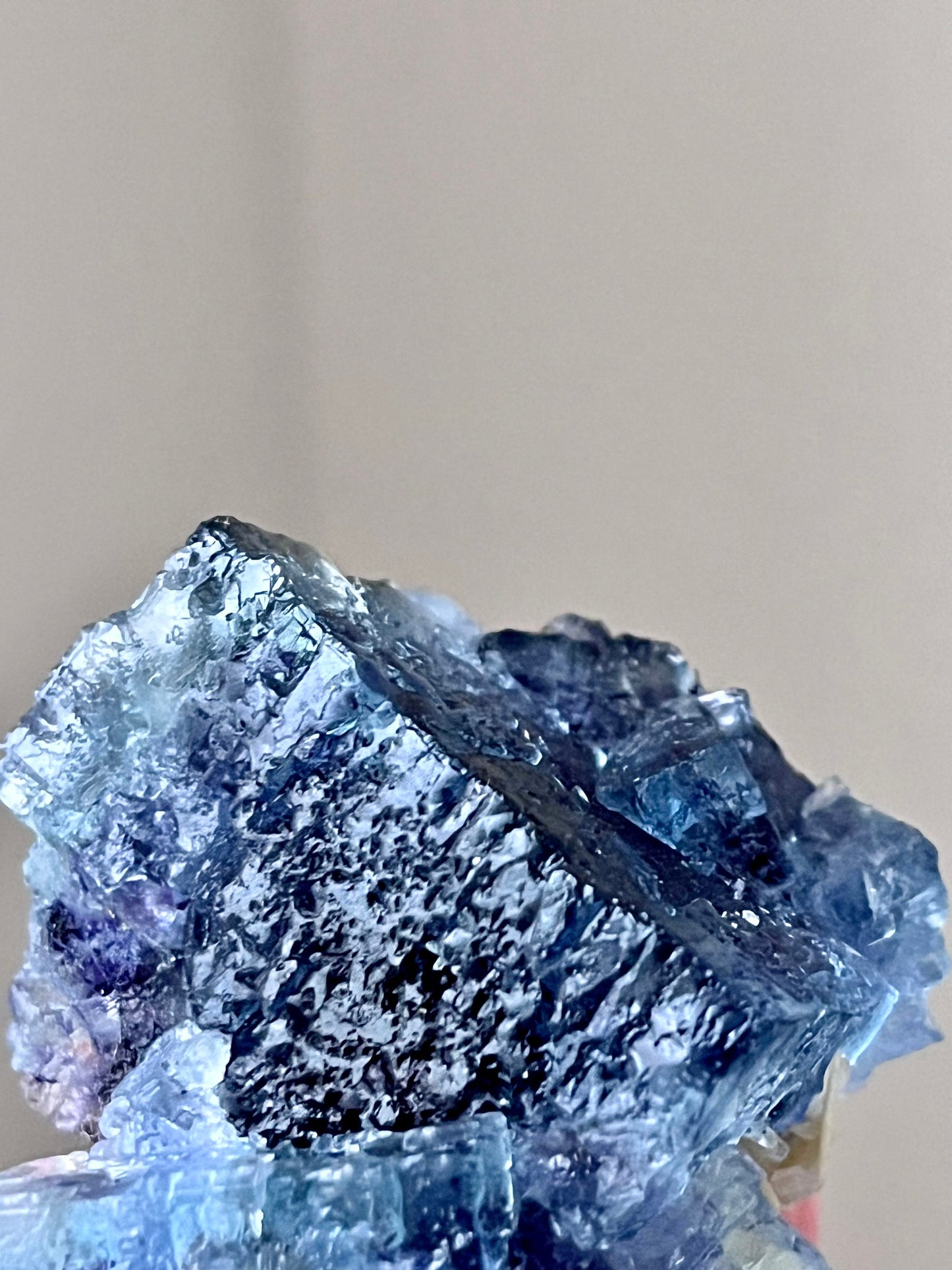 Hydrothermal Etched Blue Fluorite with Siderite, Pyrites, Quartz Crystals