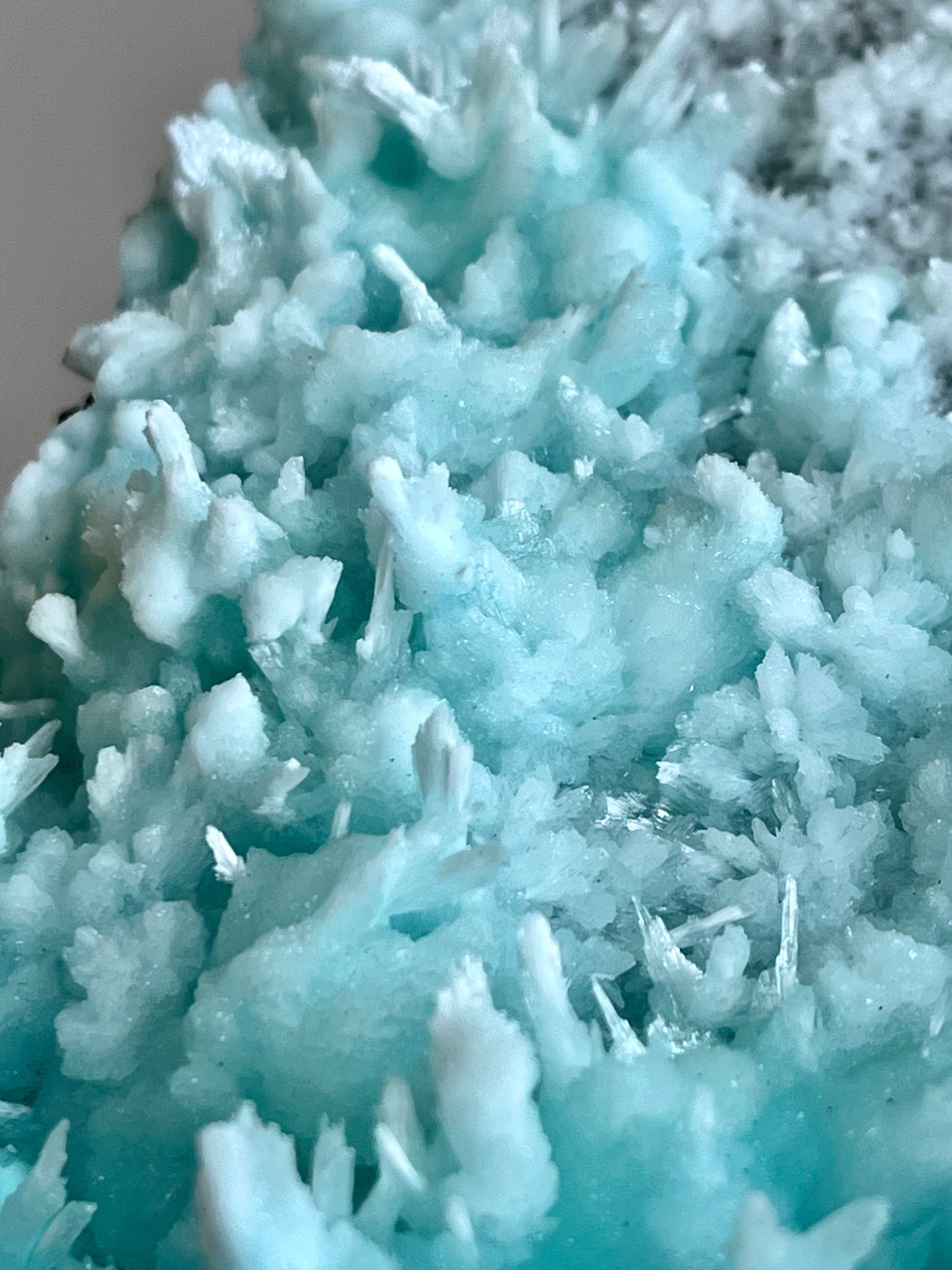 Blue Aragonite Specimen: Wenshan Mine Mineral (373g)