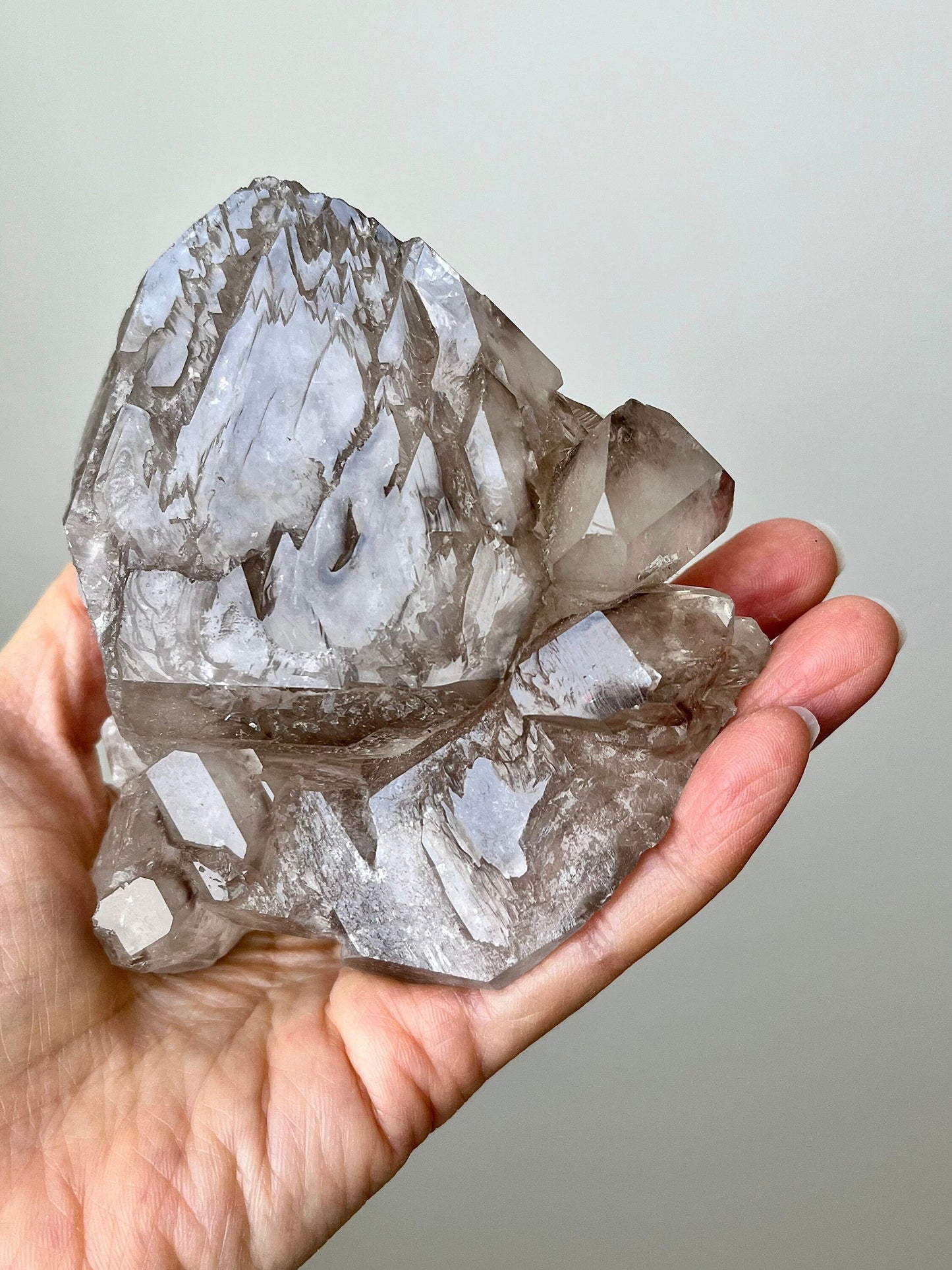Enhydro Elestial Smoky Quartz