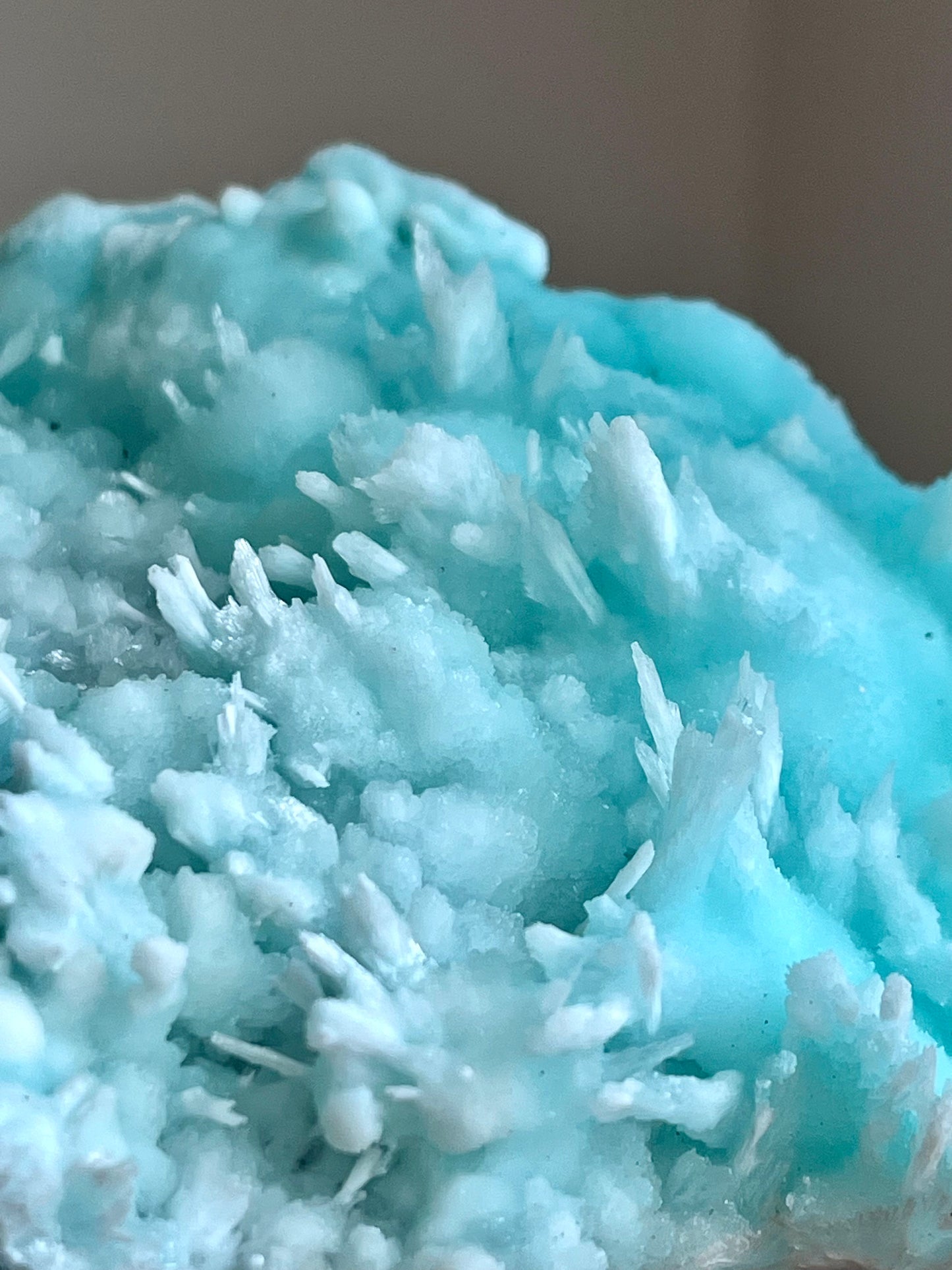 Blue Aragonite Specimen: Wenshan Mine Mineral (373g)