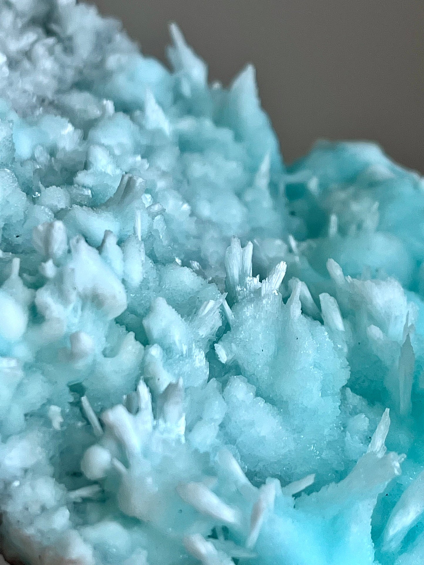 Blue Aragonite Specimen: Wenshan Mine Mineral (373g)