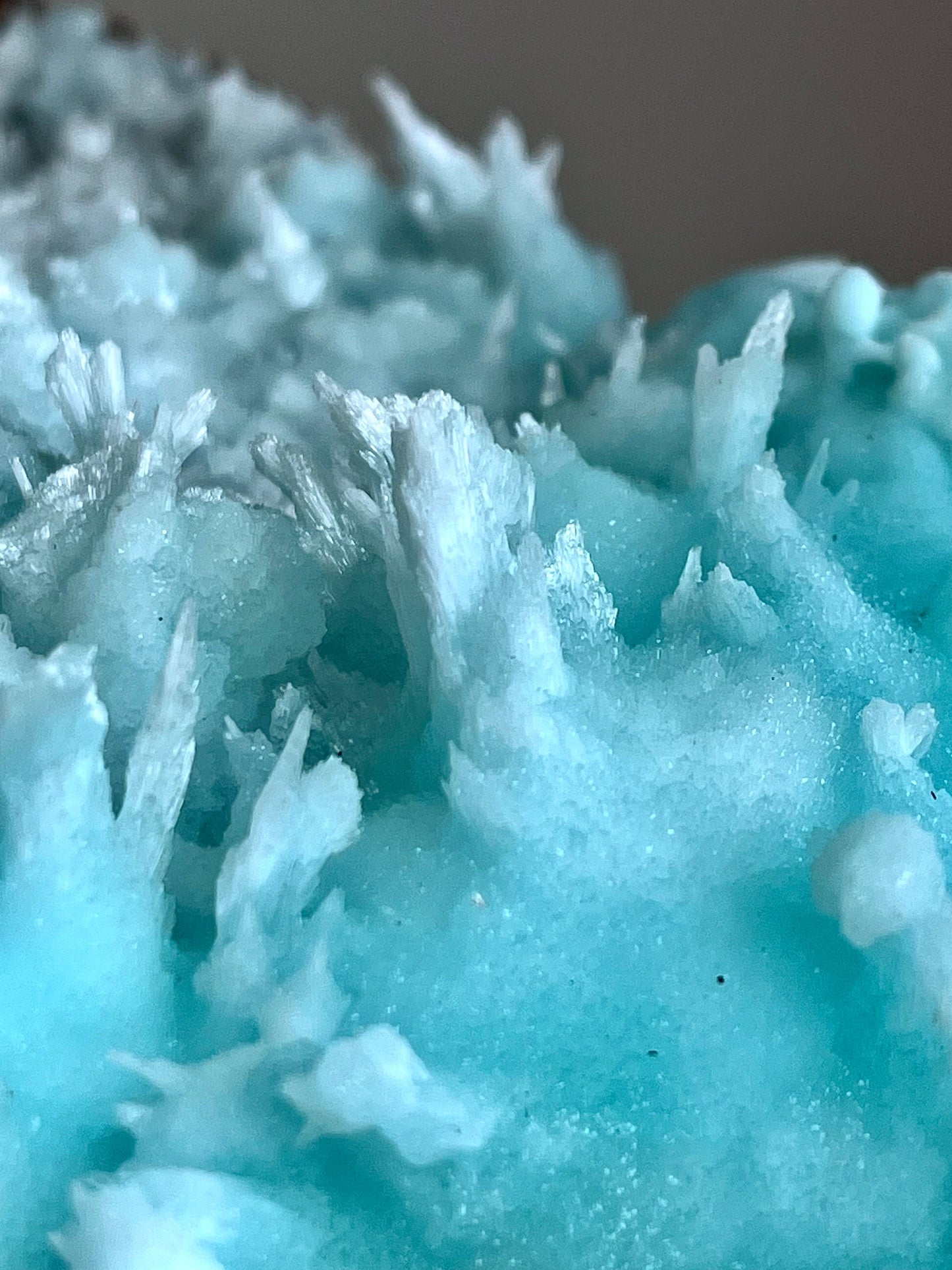 Blue Aragonite Specimen: Wenshan Mine Mineral (373g)