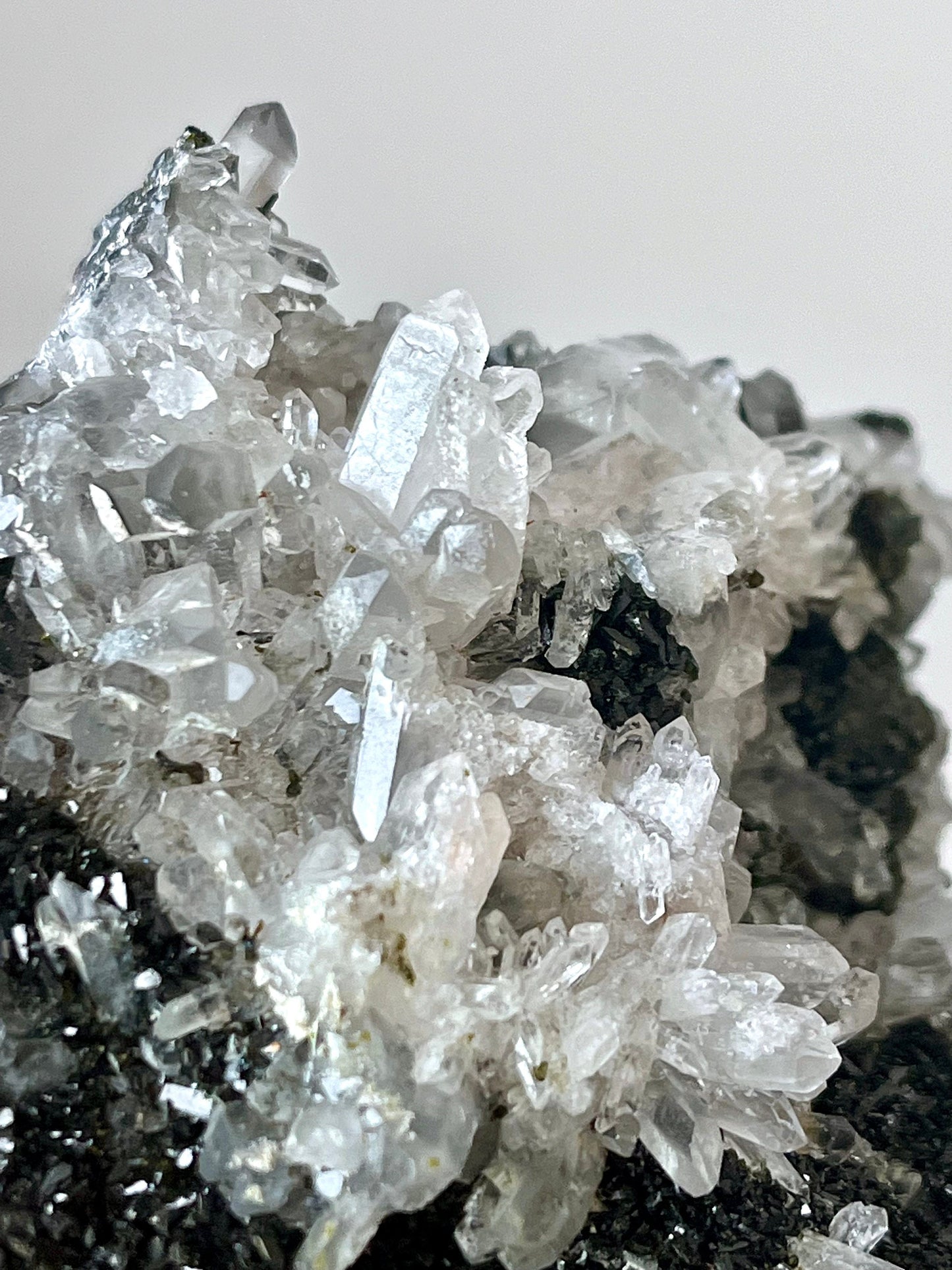 Epidote with Quartz Crystals