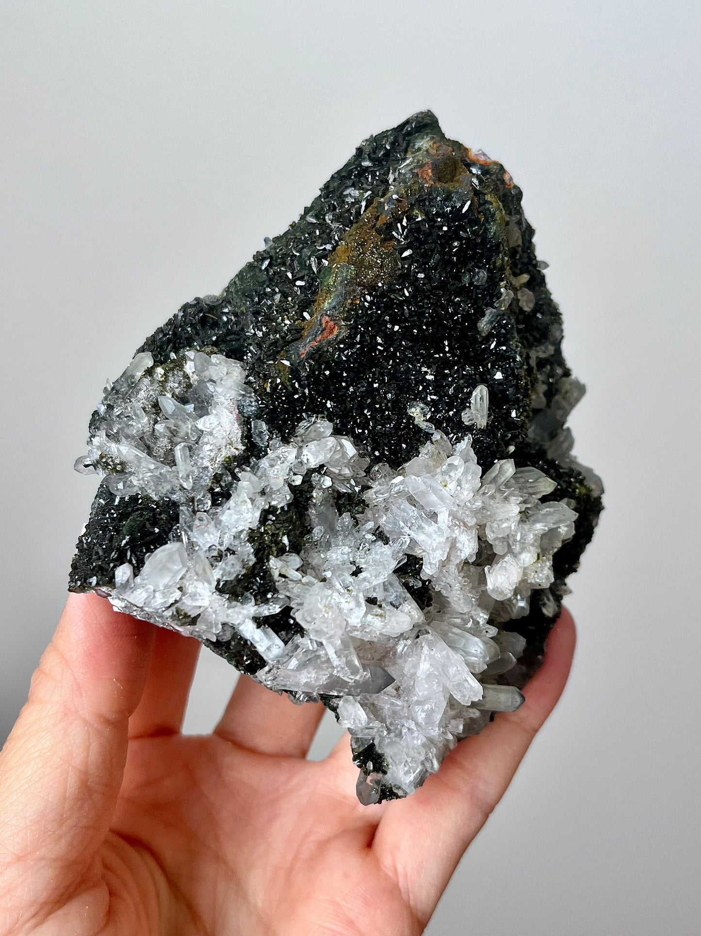 Epidote with Quartz Crystals