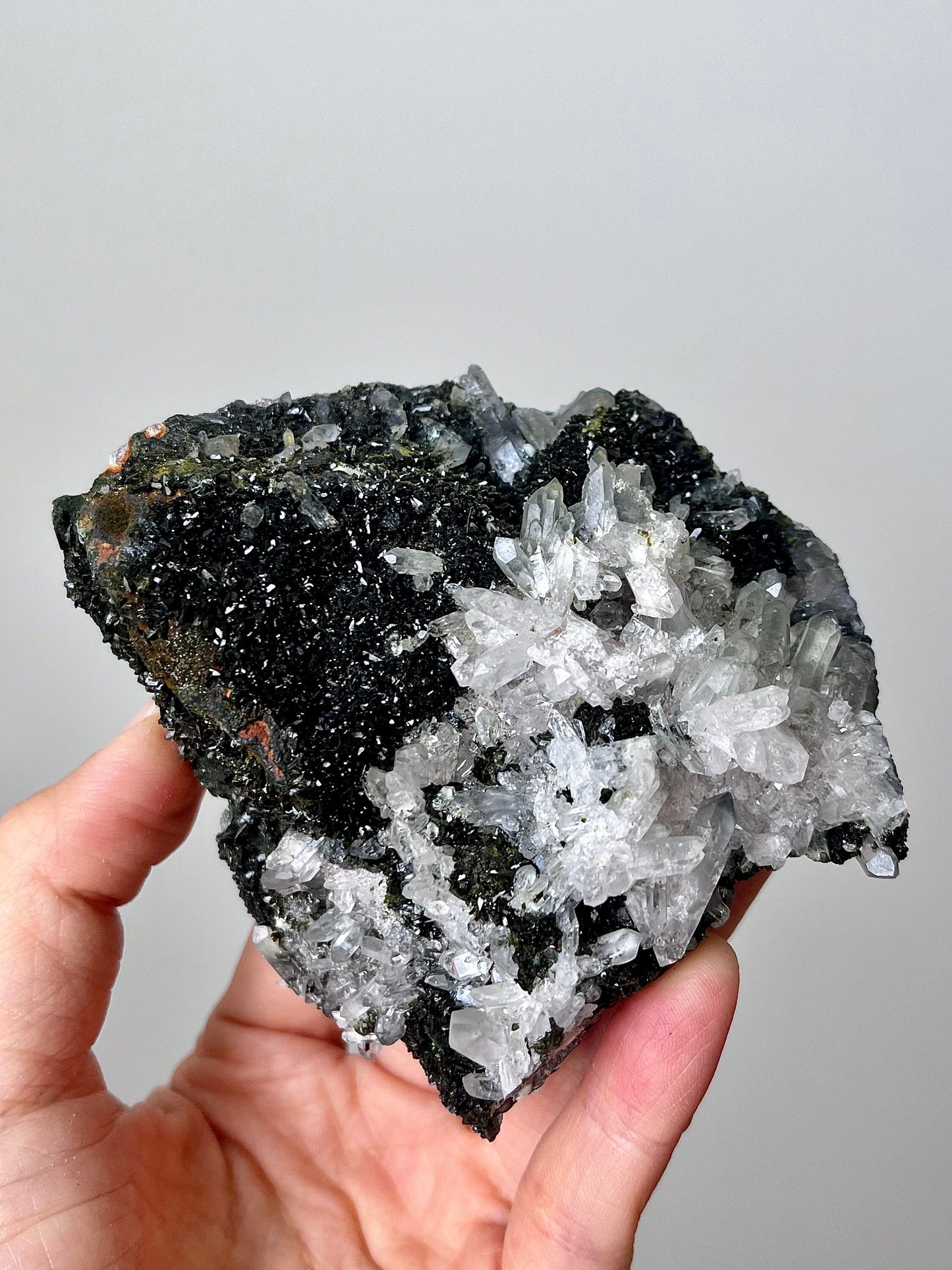 Epidote with Quartz Crystals