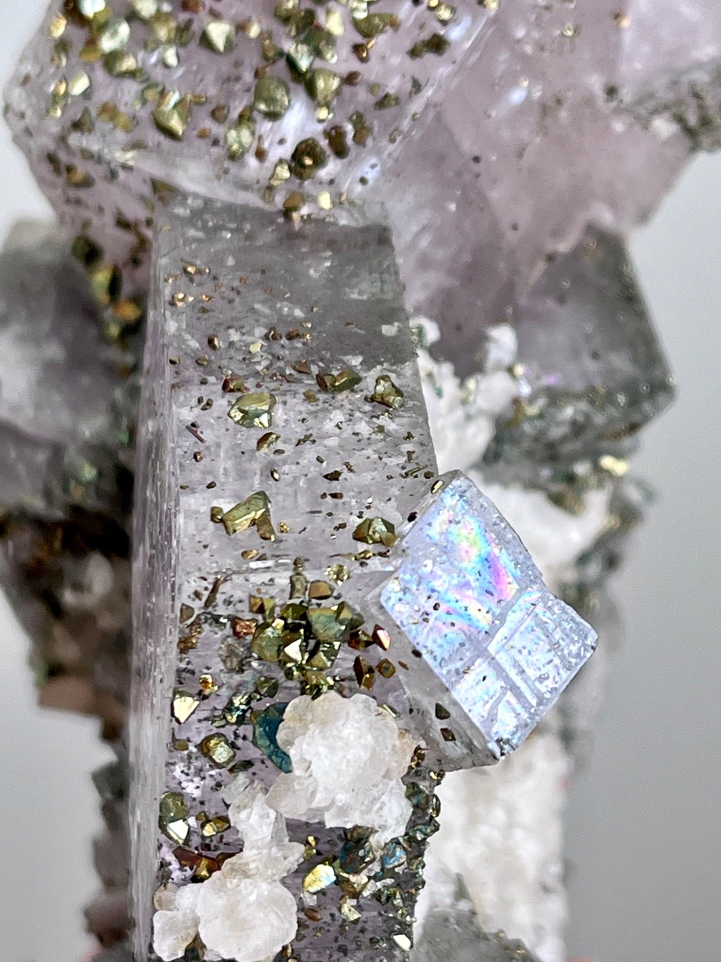 High Grade Pink Dolomite with Chalcopyrite