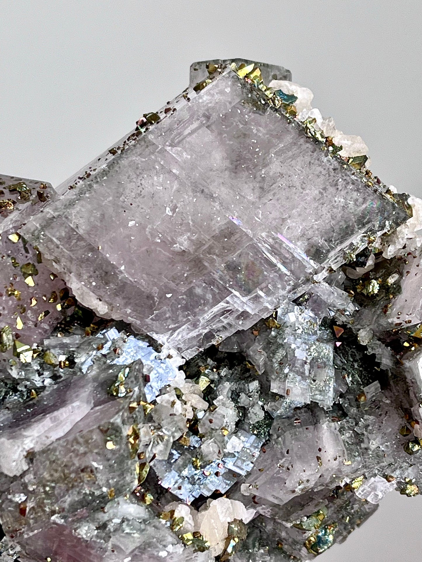 High Grade Pink Dolomite with Chalcopyrite
