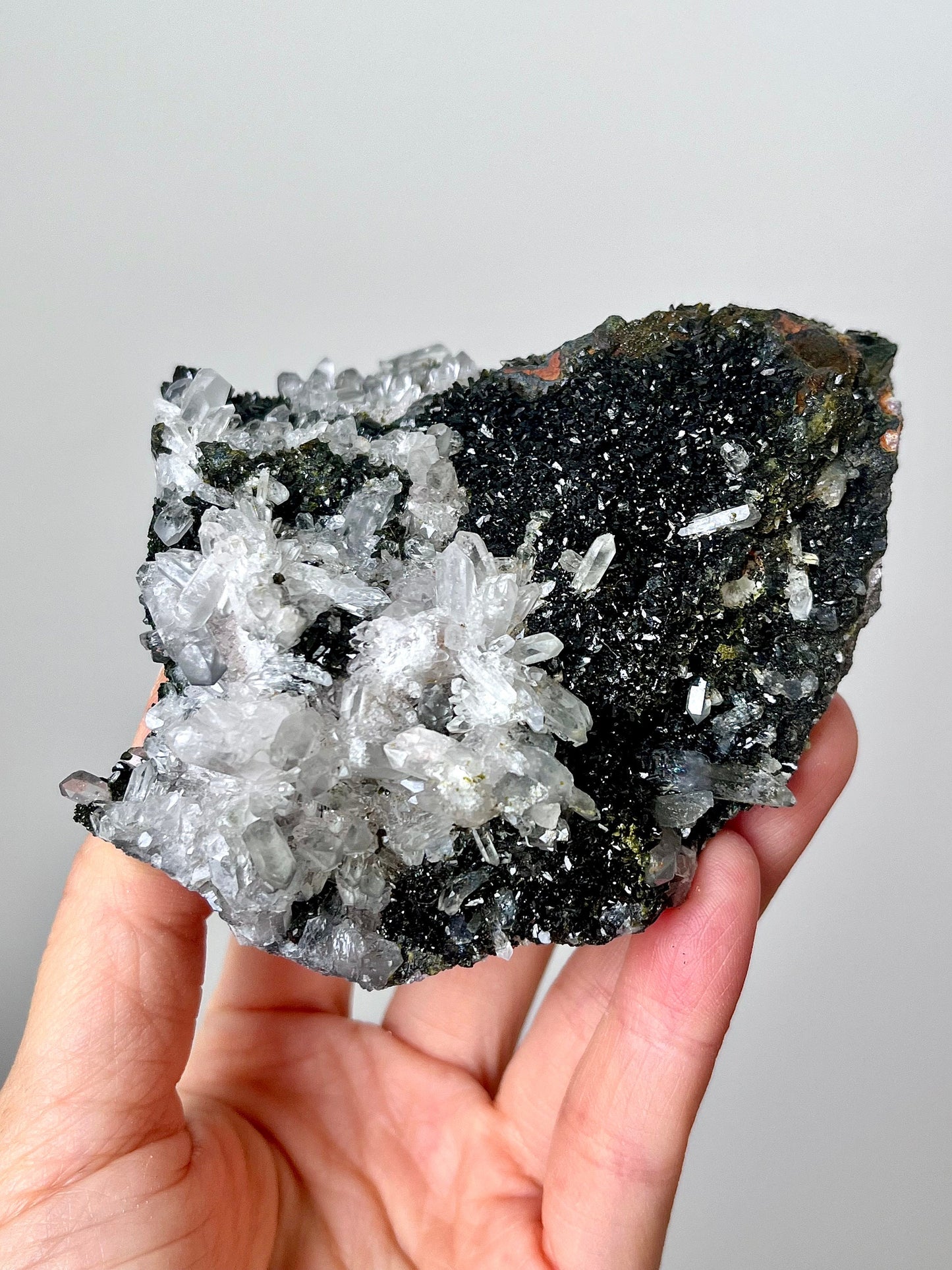 Epidote with Quartz Crystals