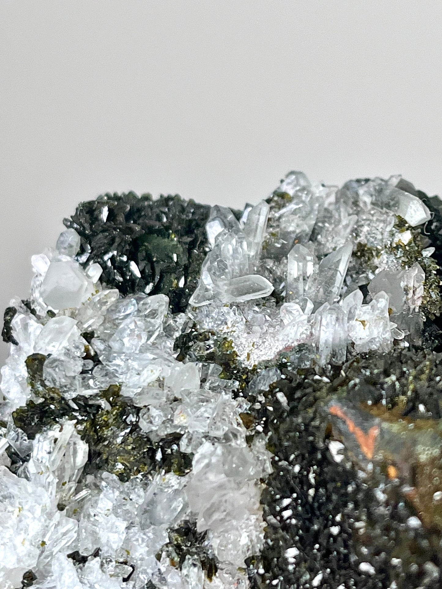 Epidote with Quartz Crystals