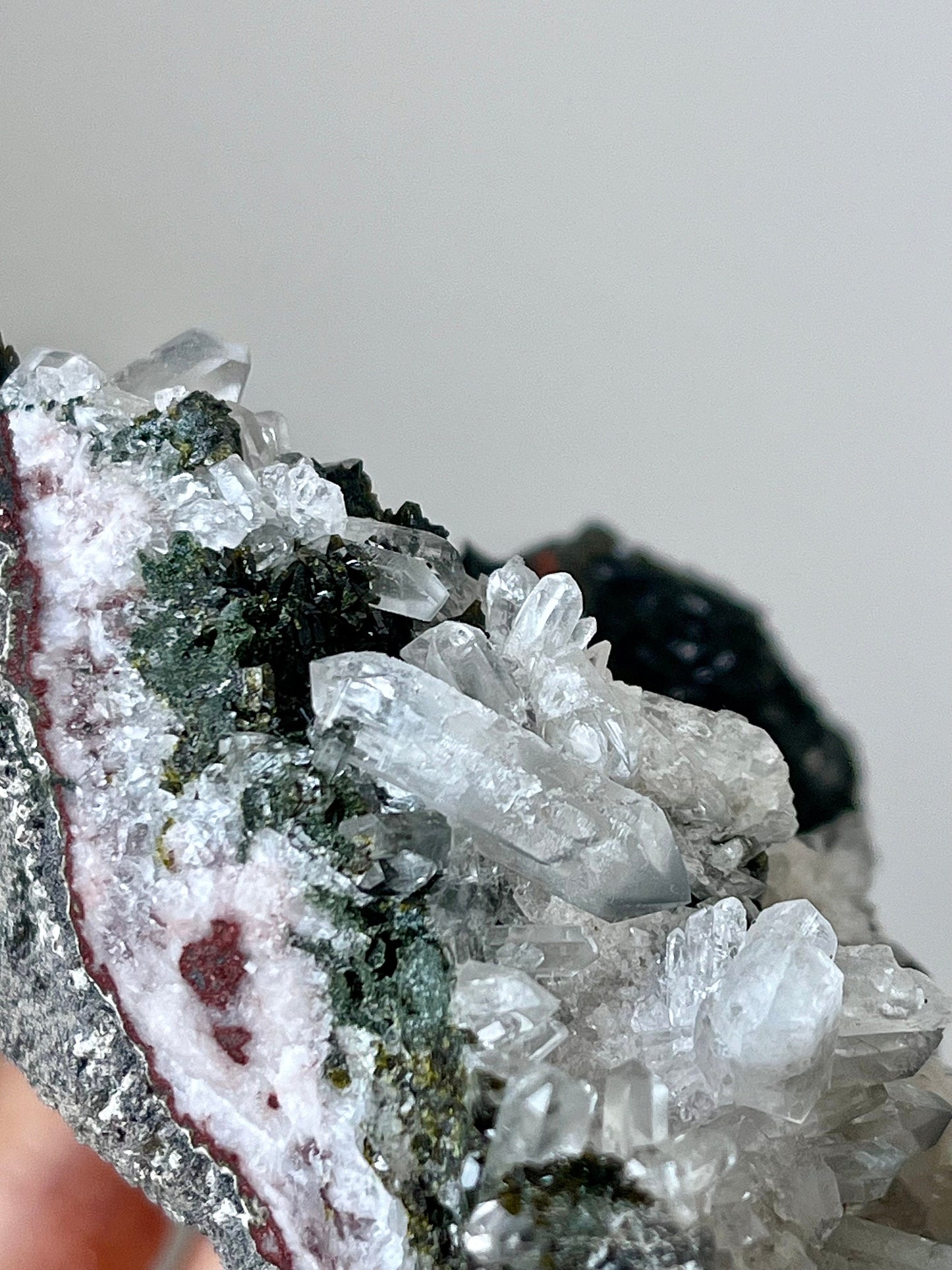 Epidote with Quartz Crystals