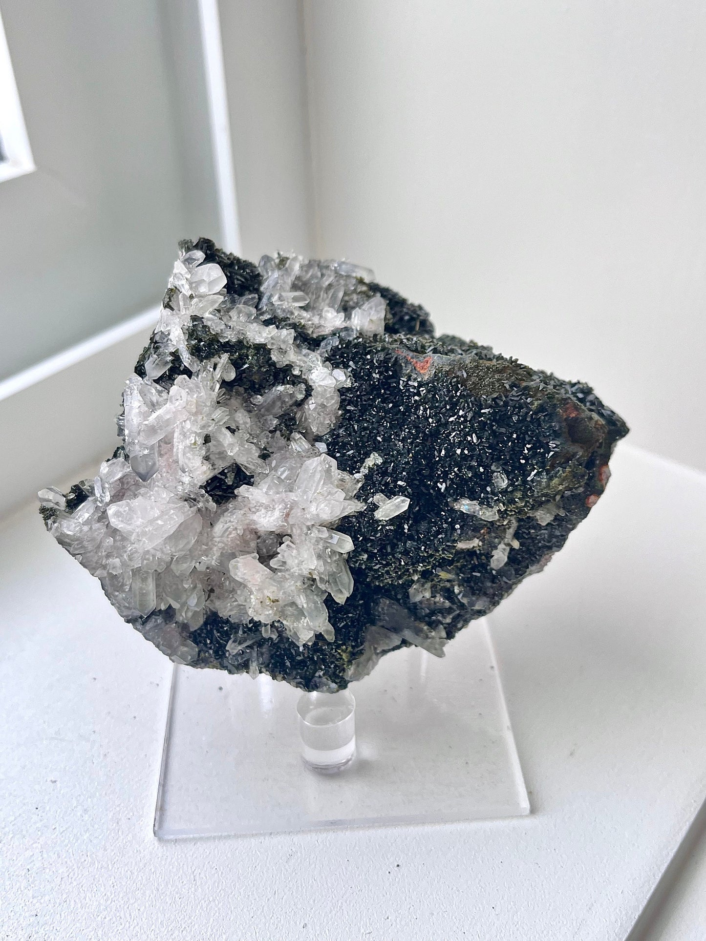 Epidote with Quartz Crystals