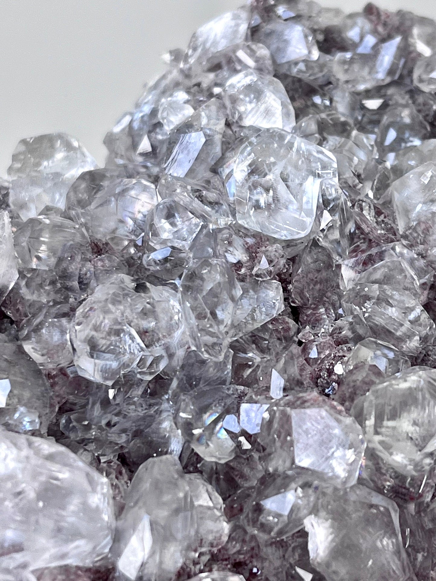 High Grade Fluorescent Diamond Calcite on Pinkish Matrix
