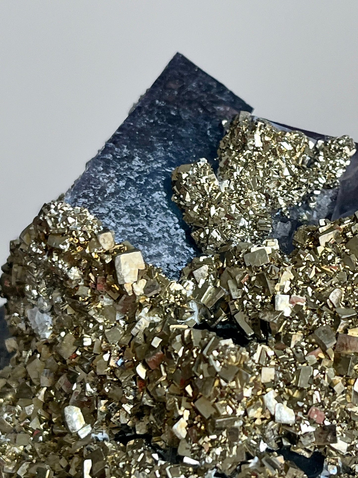 Multicolour Fluorite with Pyrite & Secondary Fluorite