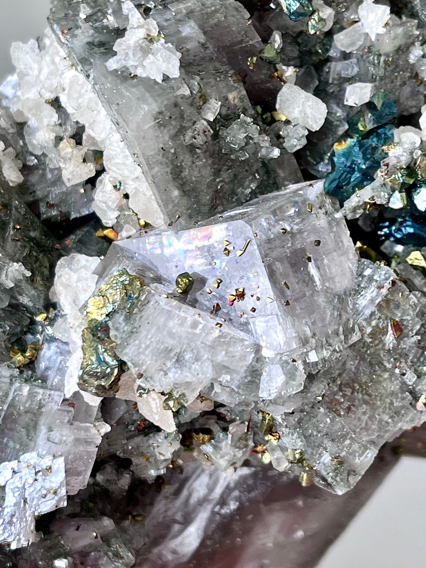 High Grade Pink Dolomite with Chalcopyrite