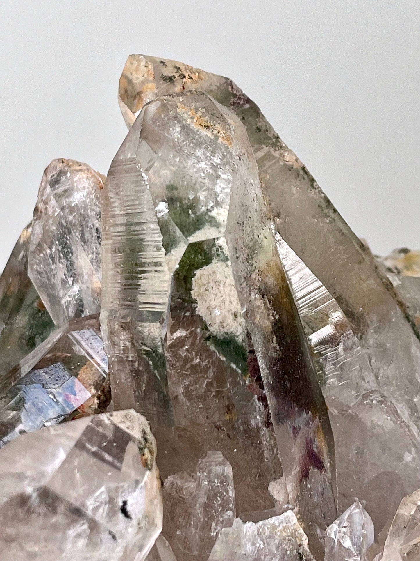 Garden/ Lodolite Lemurian Quartz Cluster