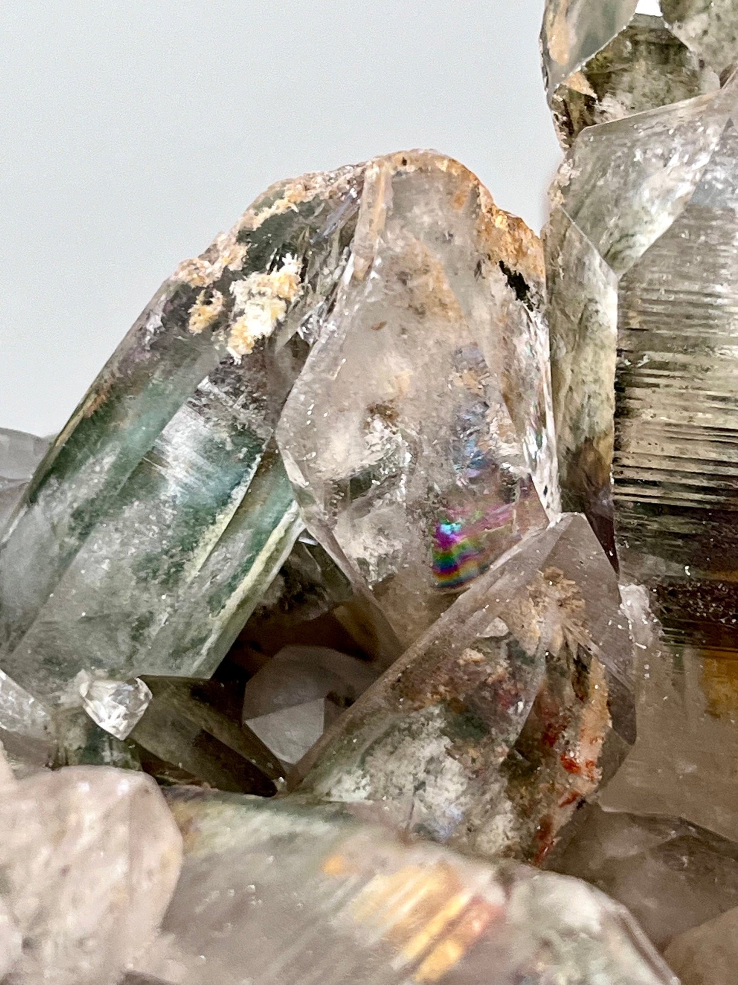 Garden/ Lodolite Lemurian Quartz Cluster