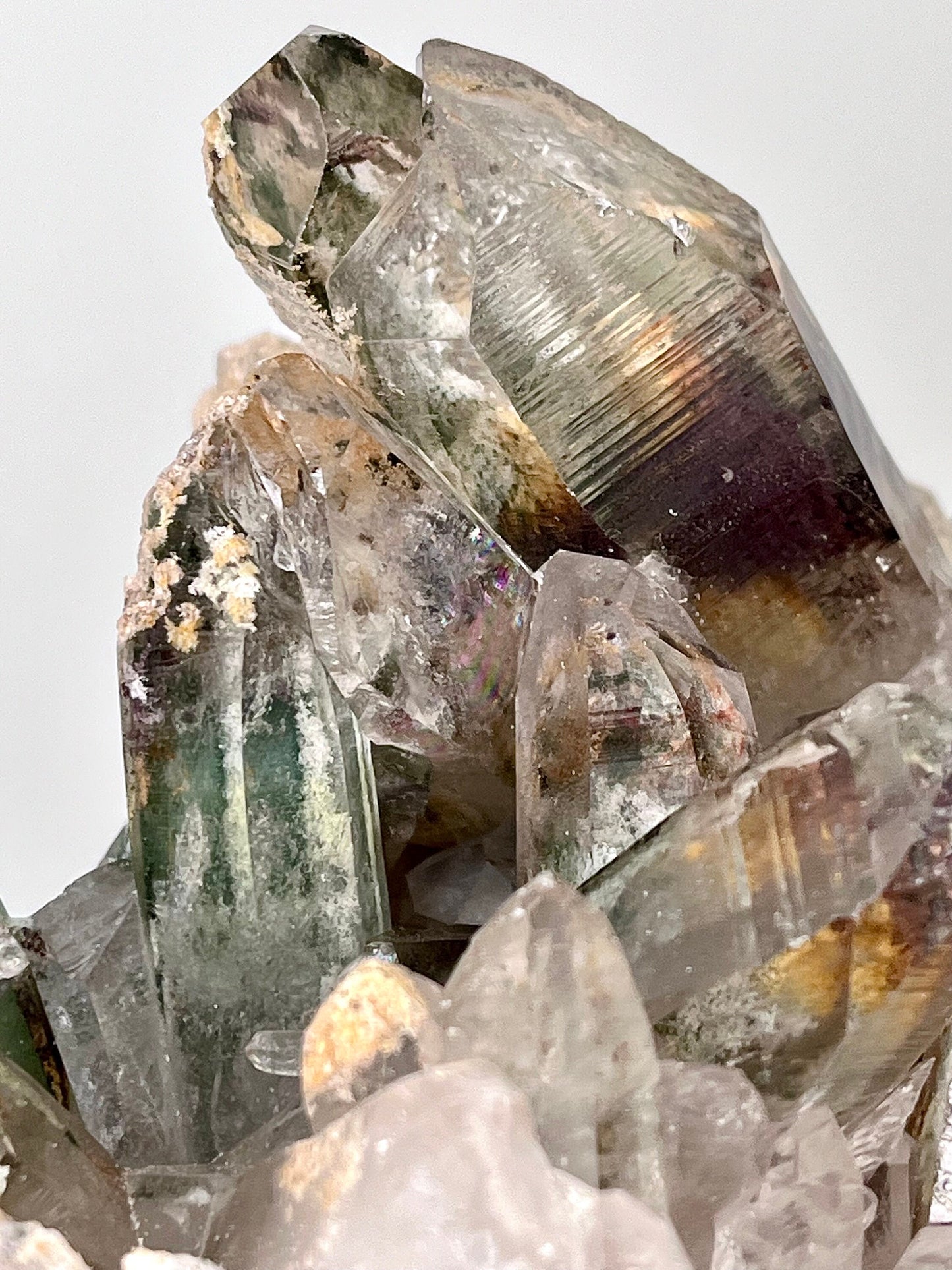 Garden/ Lodolite Lemurian Quartz Cluster