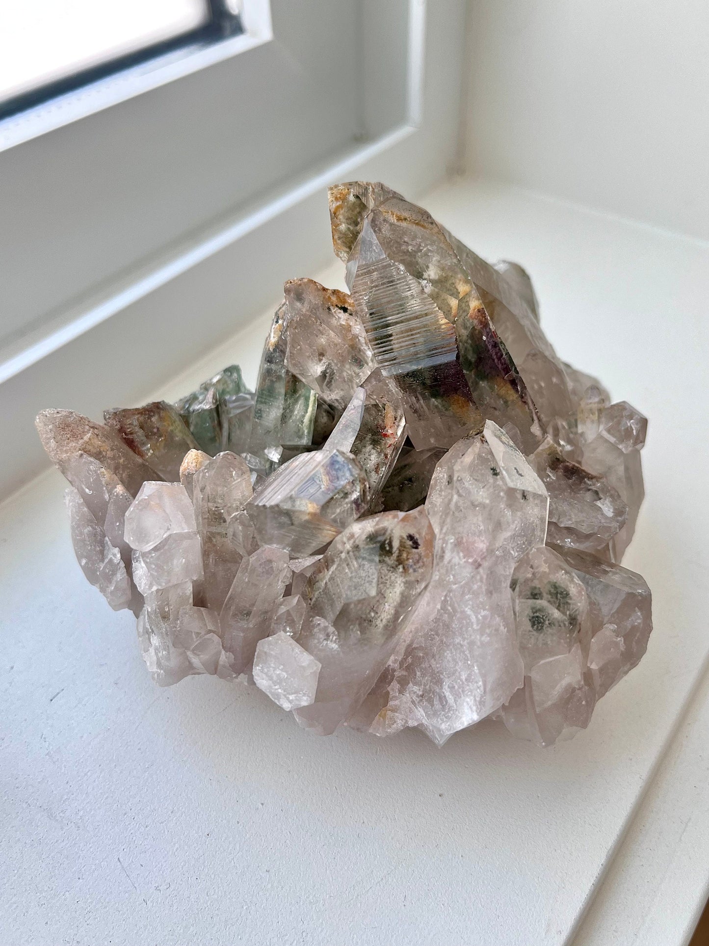 Garden/ Lodolite Lemurian Quartz Cluster
