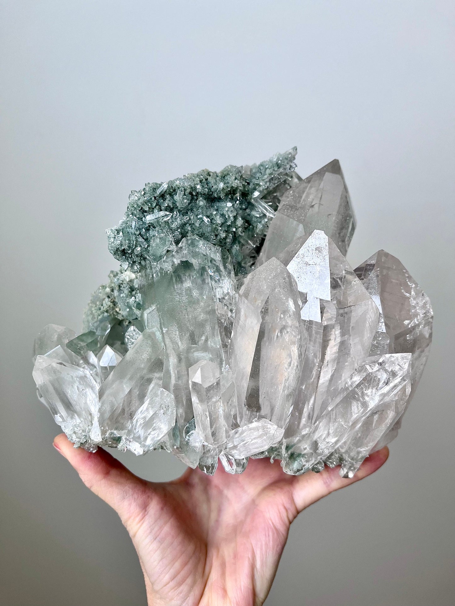 Himalayan Quartz Cluster with Chlorite, Record Keepers