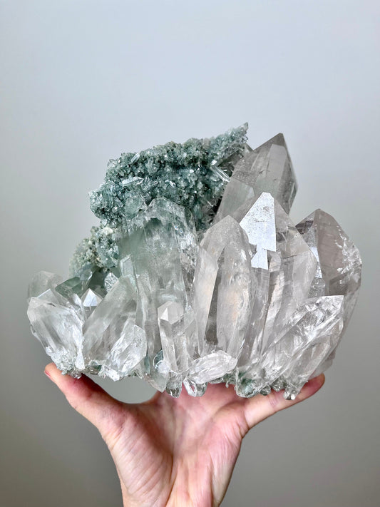 Himalayan Quartz Cluster with Chlorite, Record Keepers