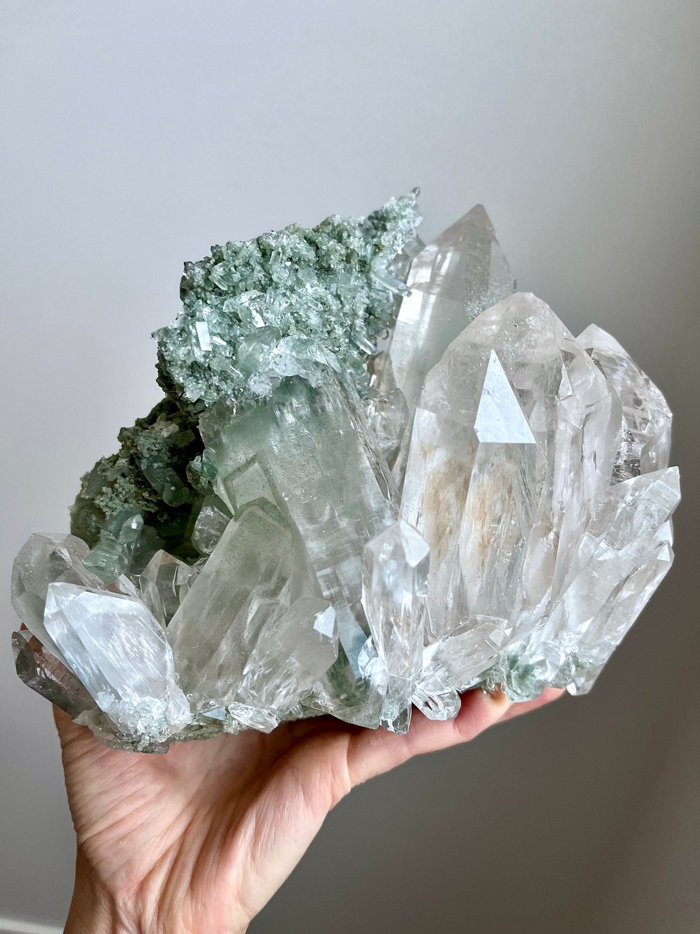Himalayan Quartz Cluster with Chlorite, Record Keepers