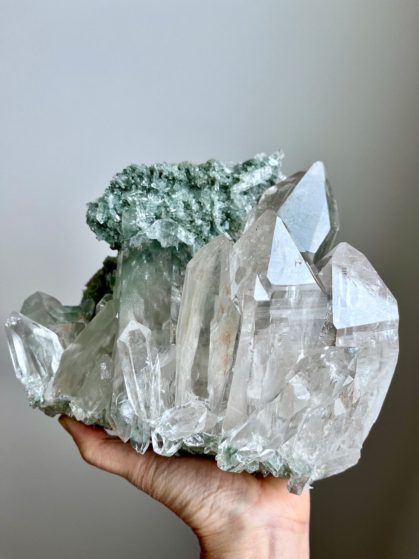 Himalayan Quartz Cluster with Chlorite, Record Keepers
