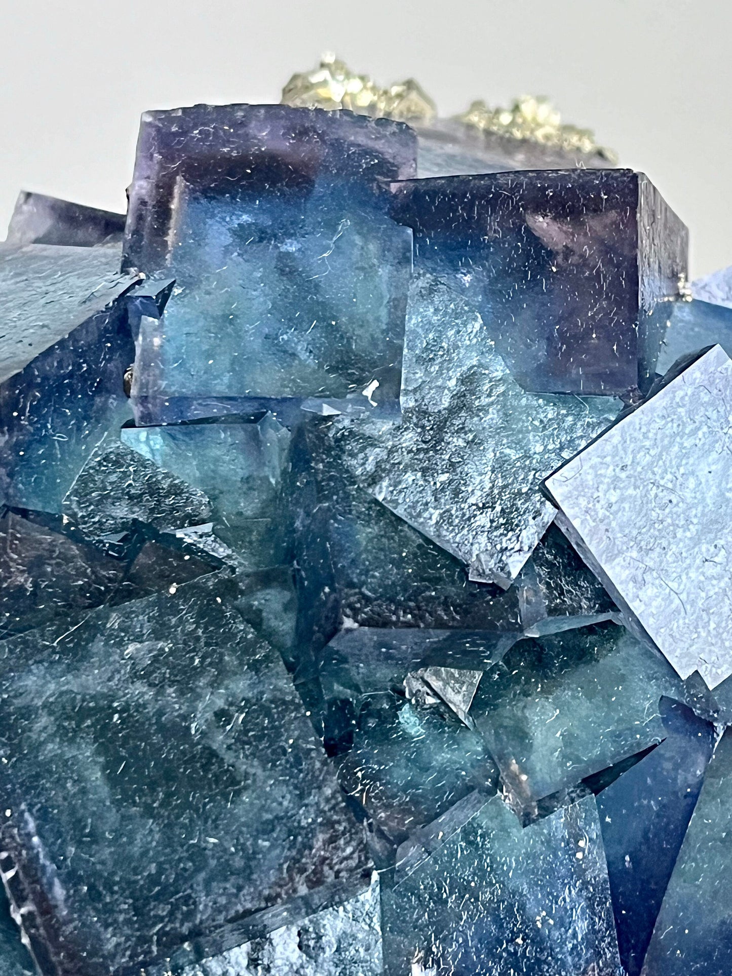 Multicolour Fluorite with Pyrite & Secondary Fluorite
