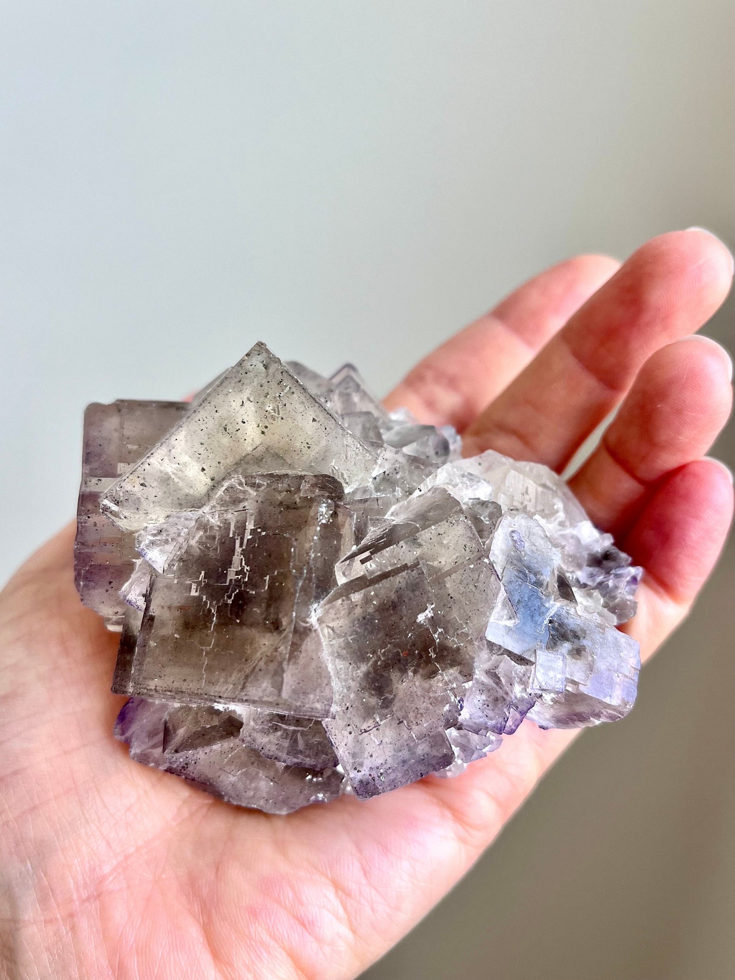 Fluorite with Pyrite & Petroleum Inclusions